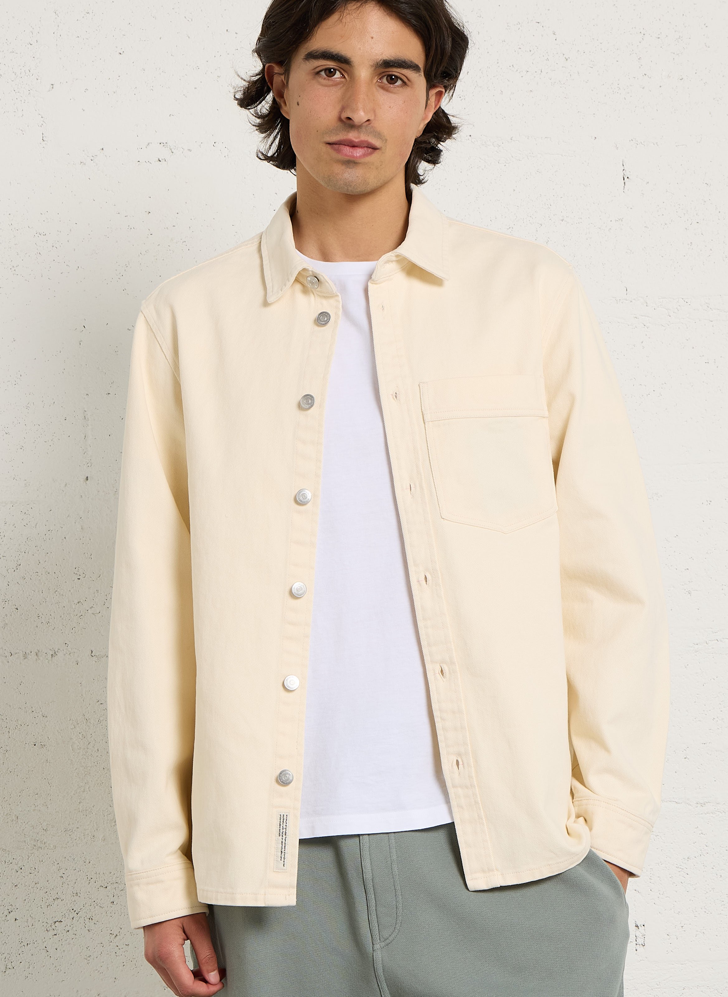 Surchemise col classique en coton MINIMUM Blanc