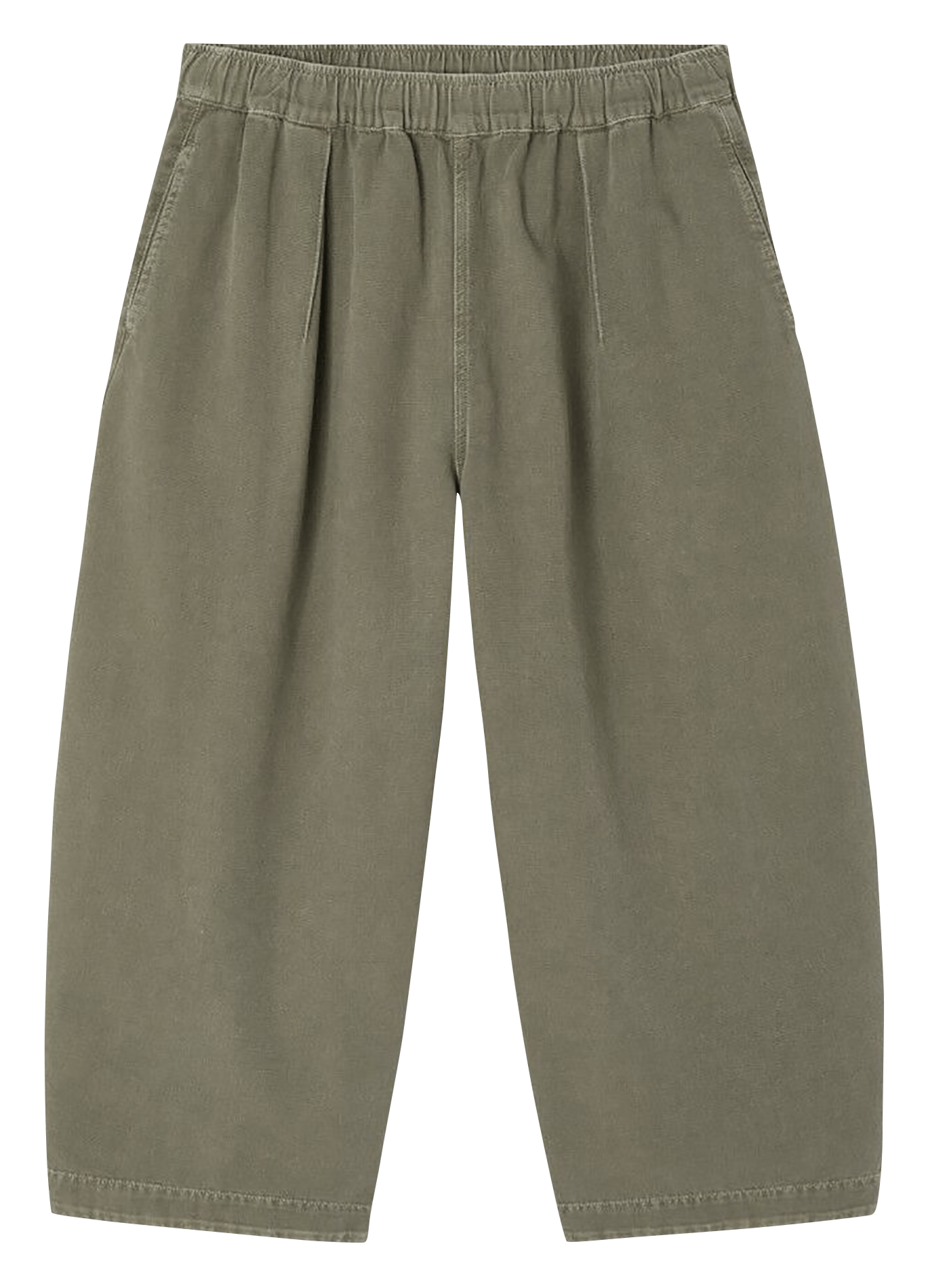 Large joggers in cotton and blended recycled cotton AMERICAN VINTAGE Green