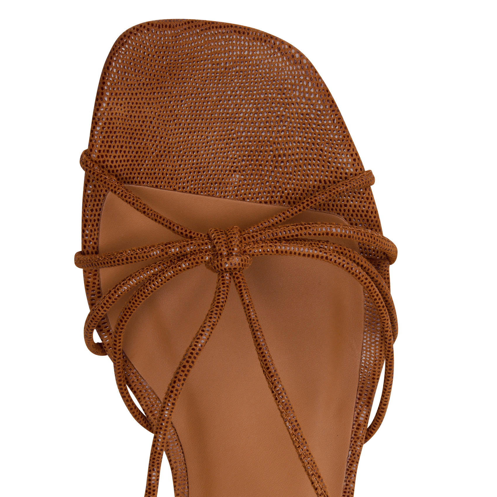 Flache Leder-Mules RIVECOUR Braun