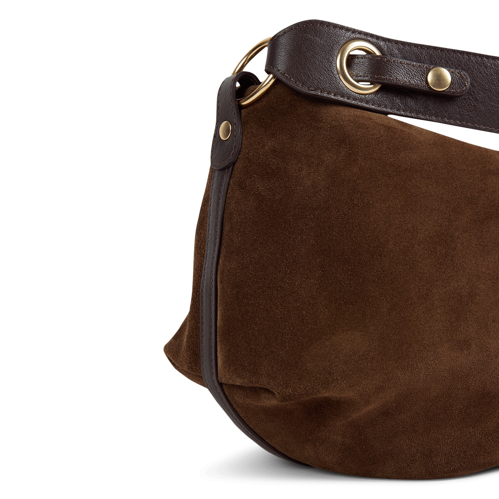 Schultertasche aus Leder NAT & NIN Braun