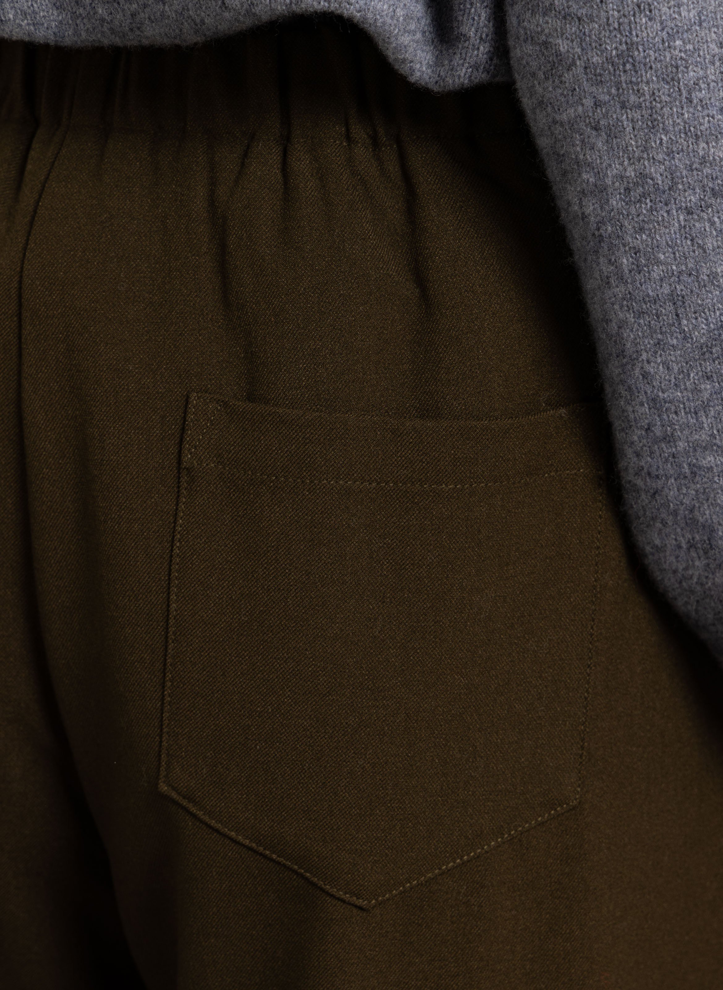 Wide trousers SUNCOO Khaki