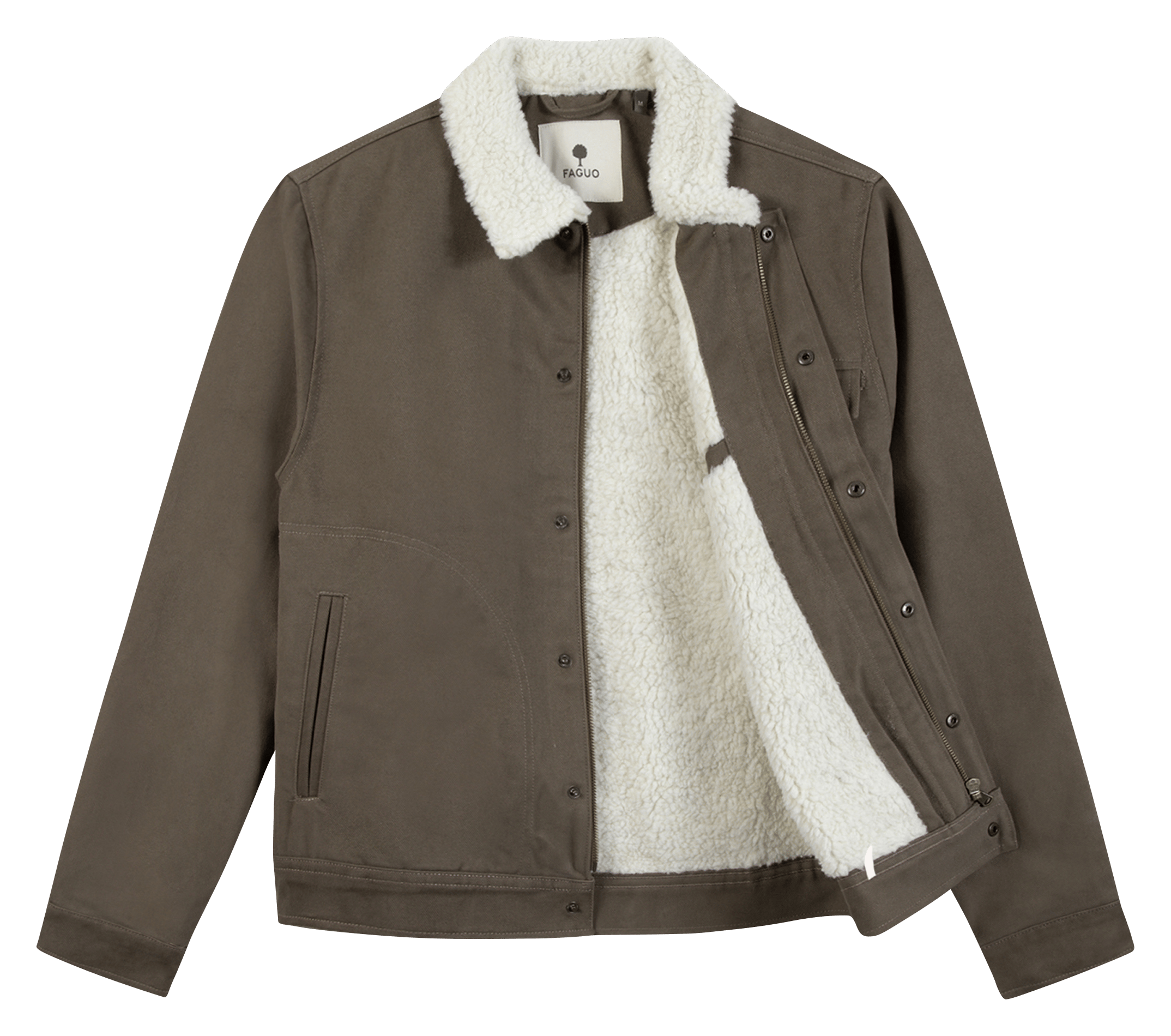 Veste col classique FAGUO Marron