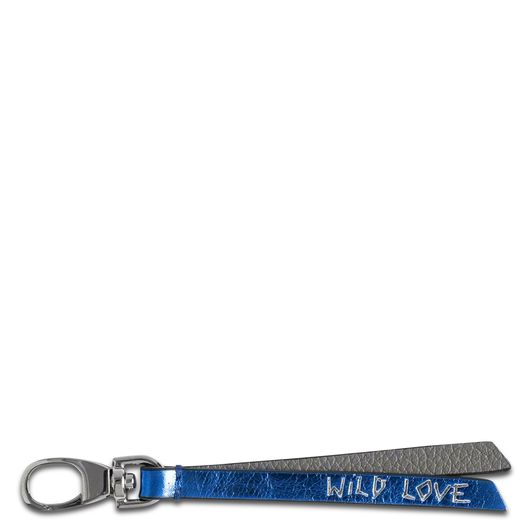 Porte-clés gravé en cuir ZADIG&VOLTAIRE Bleu