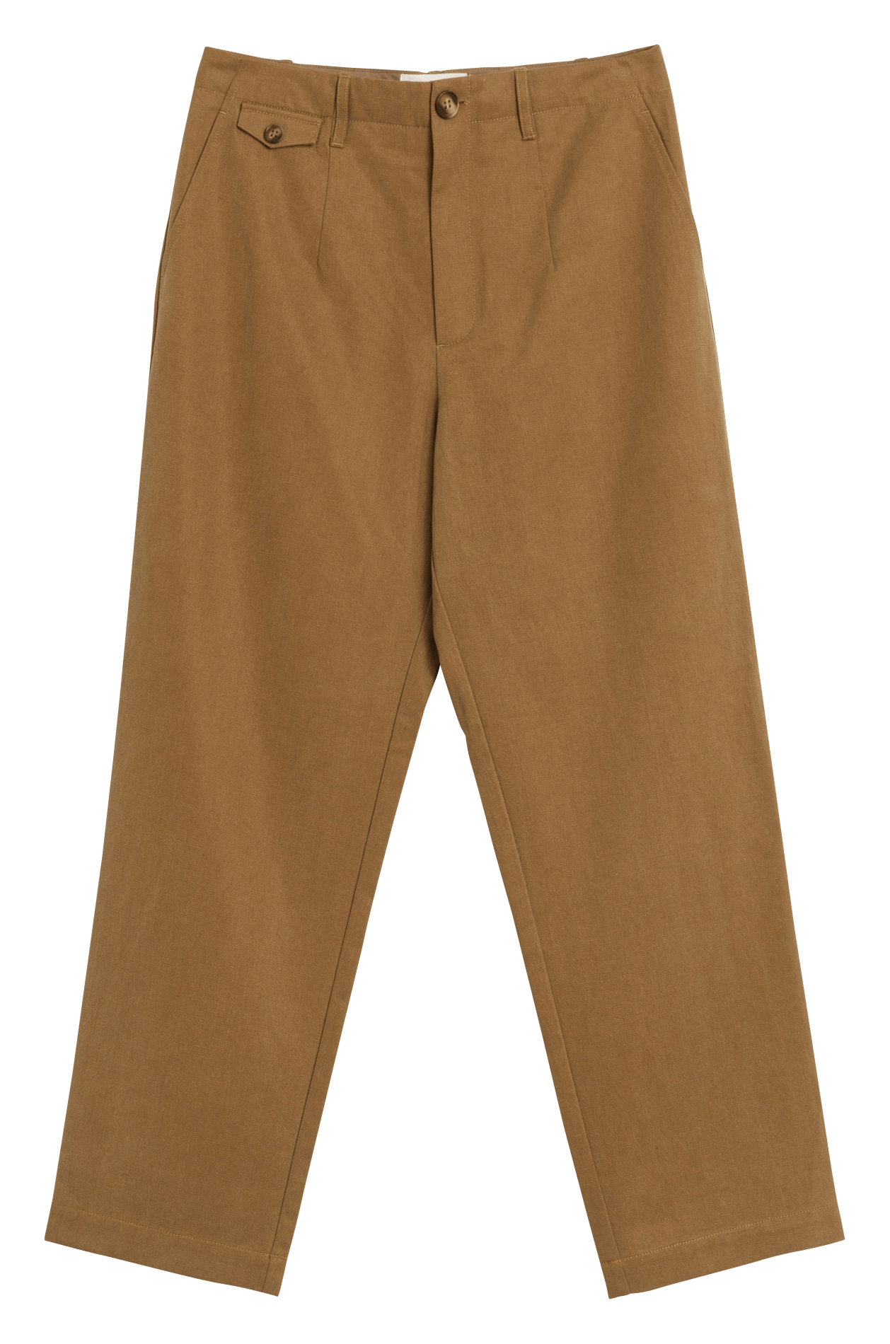 Straight-leg cotton pants INDI & COLD Brown