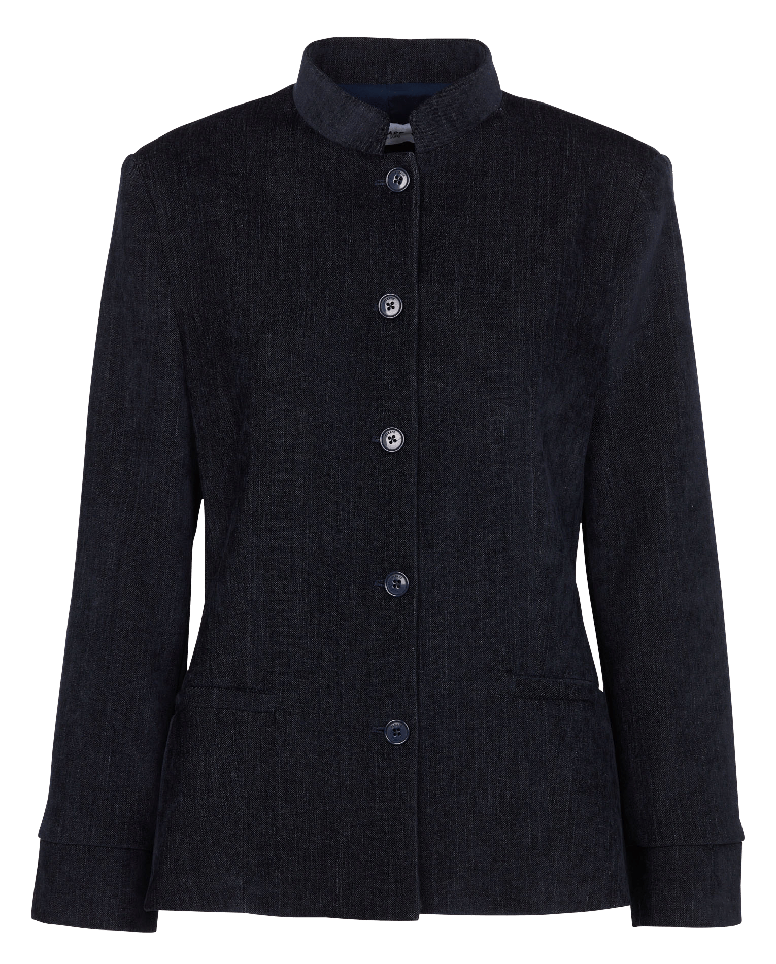 Gerade geschnittener Samt-Blazer PLEASE Blau