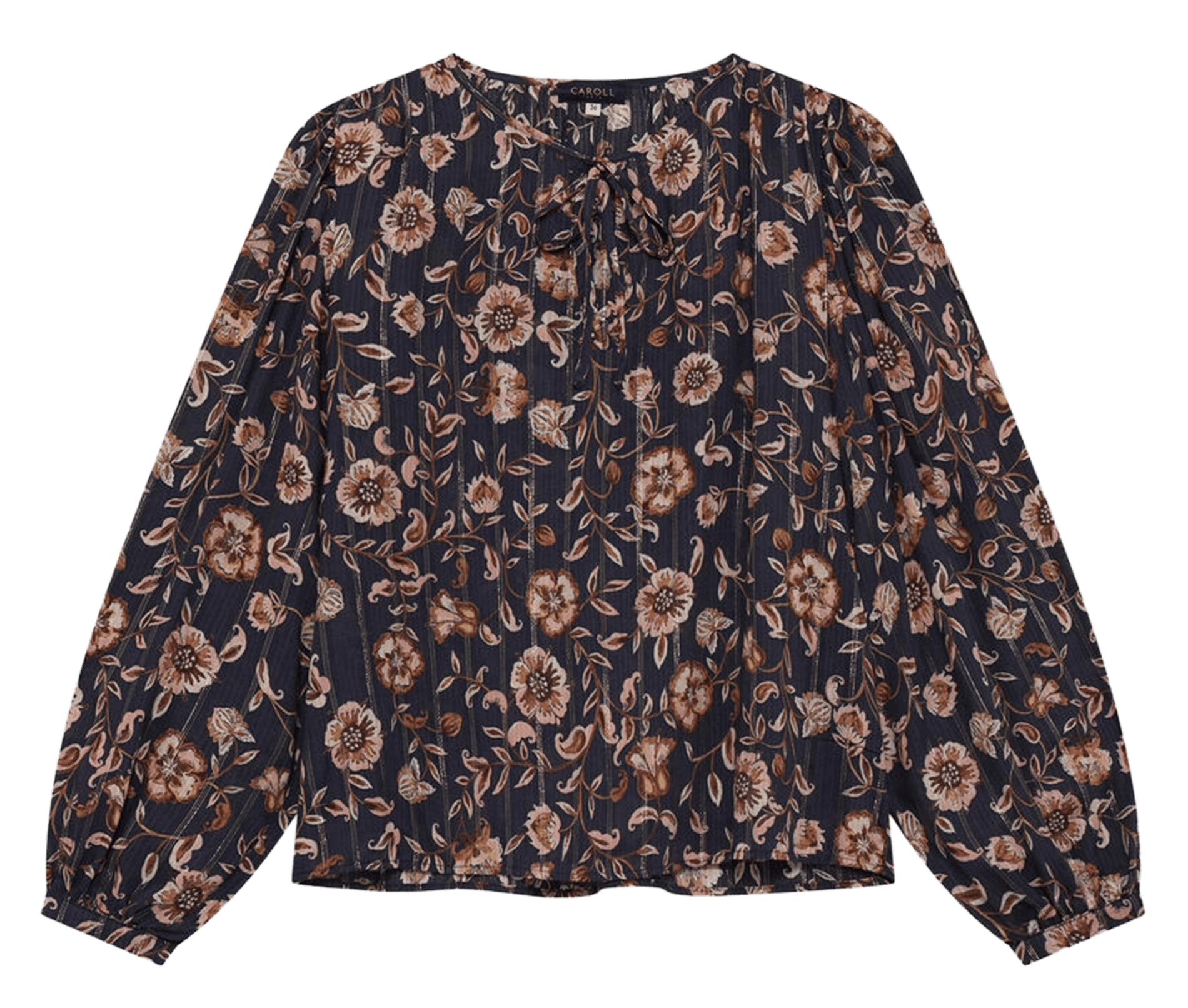 Gerade Bluse mit Blumenmuster CAROLL Mehrfarbig