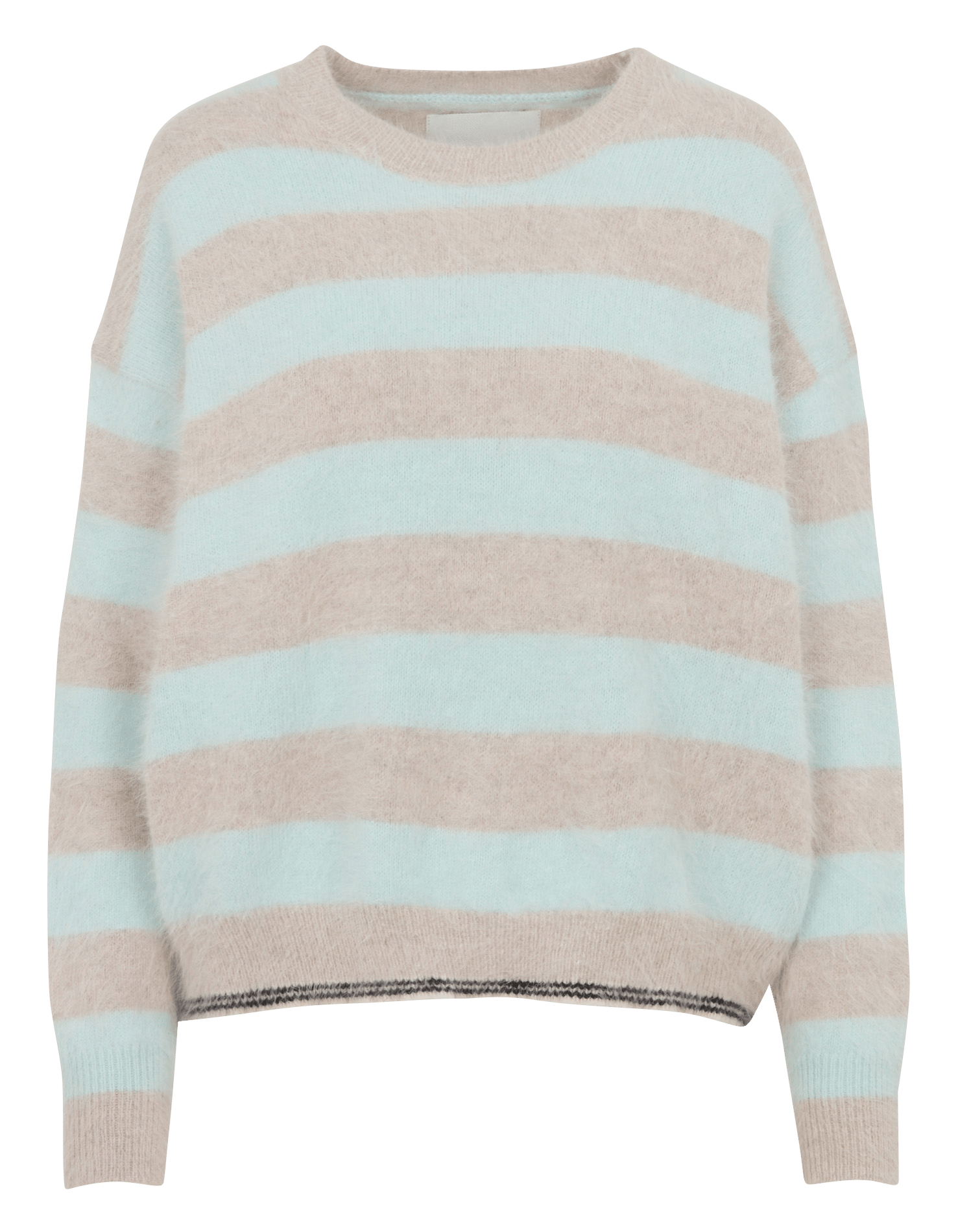 Ruime gestreepte trui van gemengd angora BELLEROSE