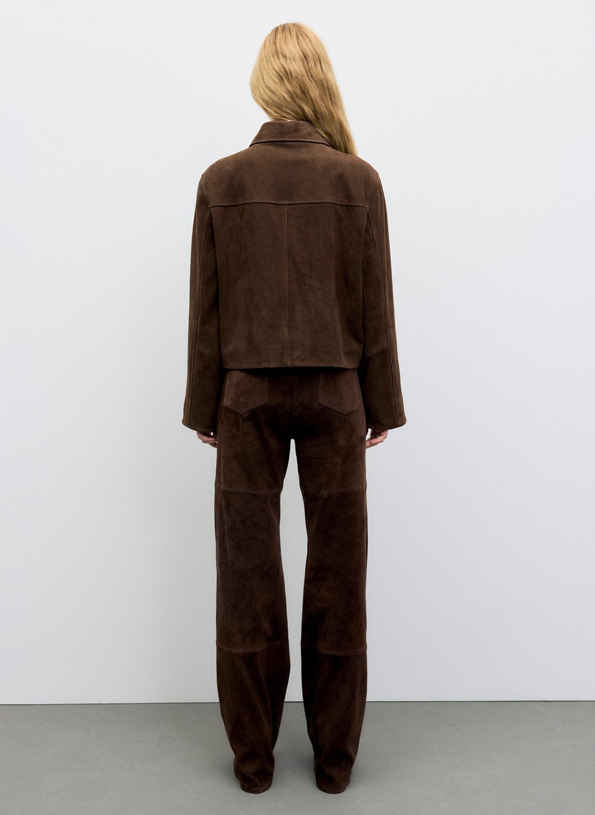 Veste boutonneée en cuir GERARD DAREL Brown