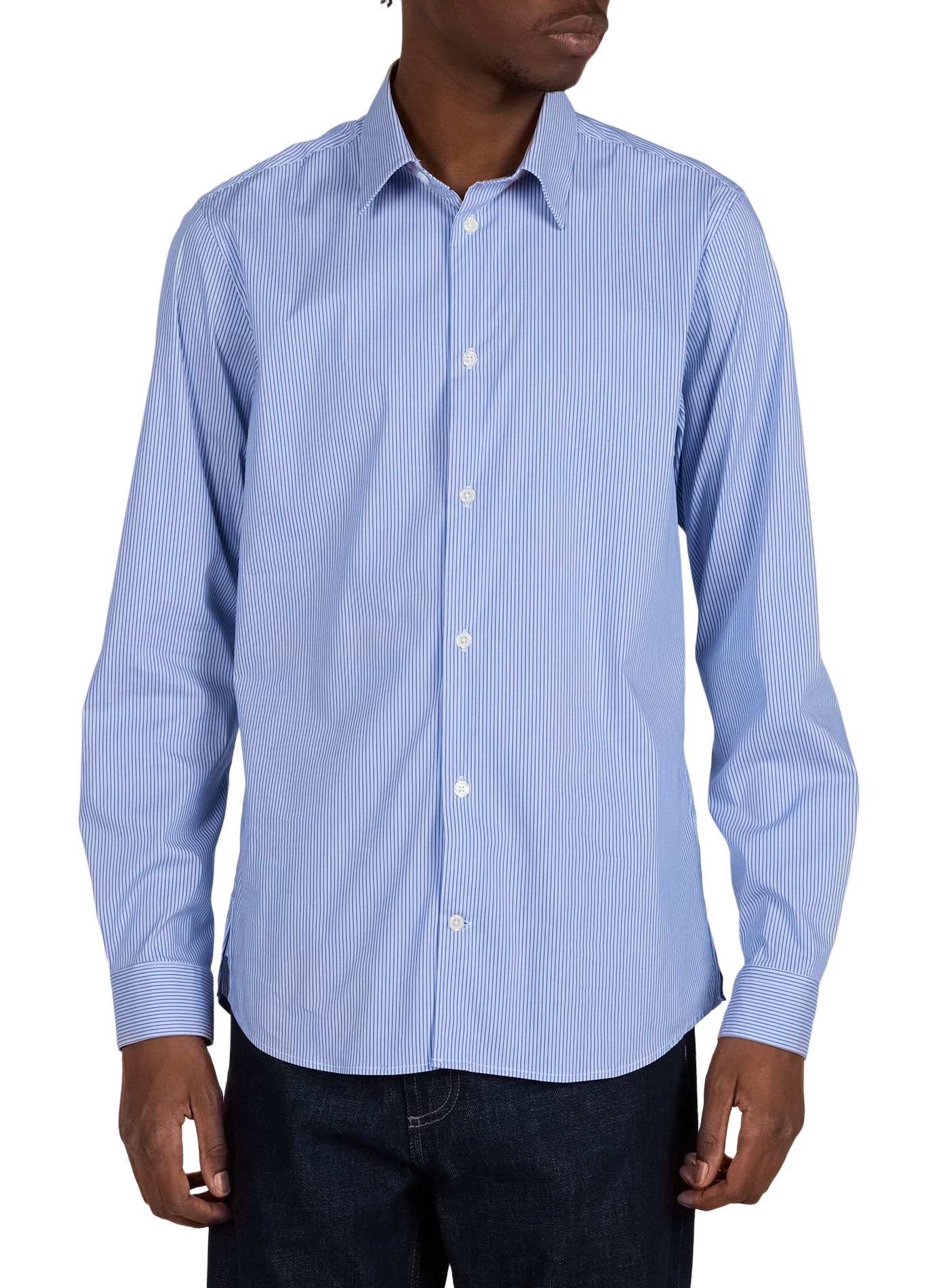 Slim-fit Iyure-S cotton shirt AU PRINTEMPS PARIS Blue