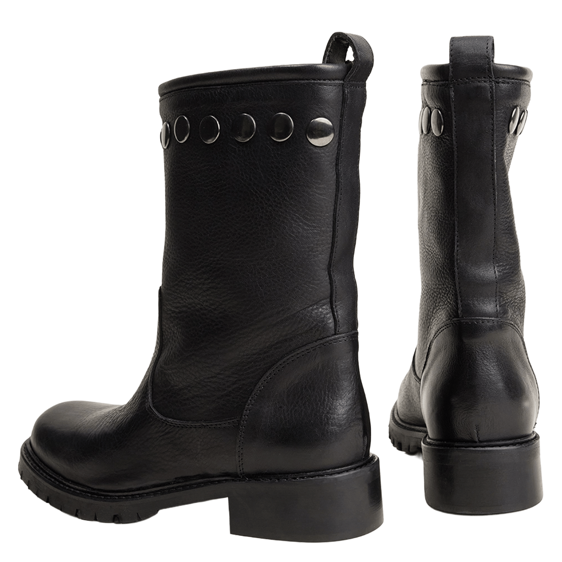 Studded leather boots JONAK Black