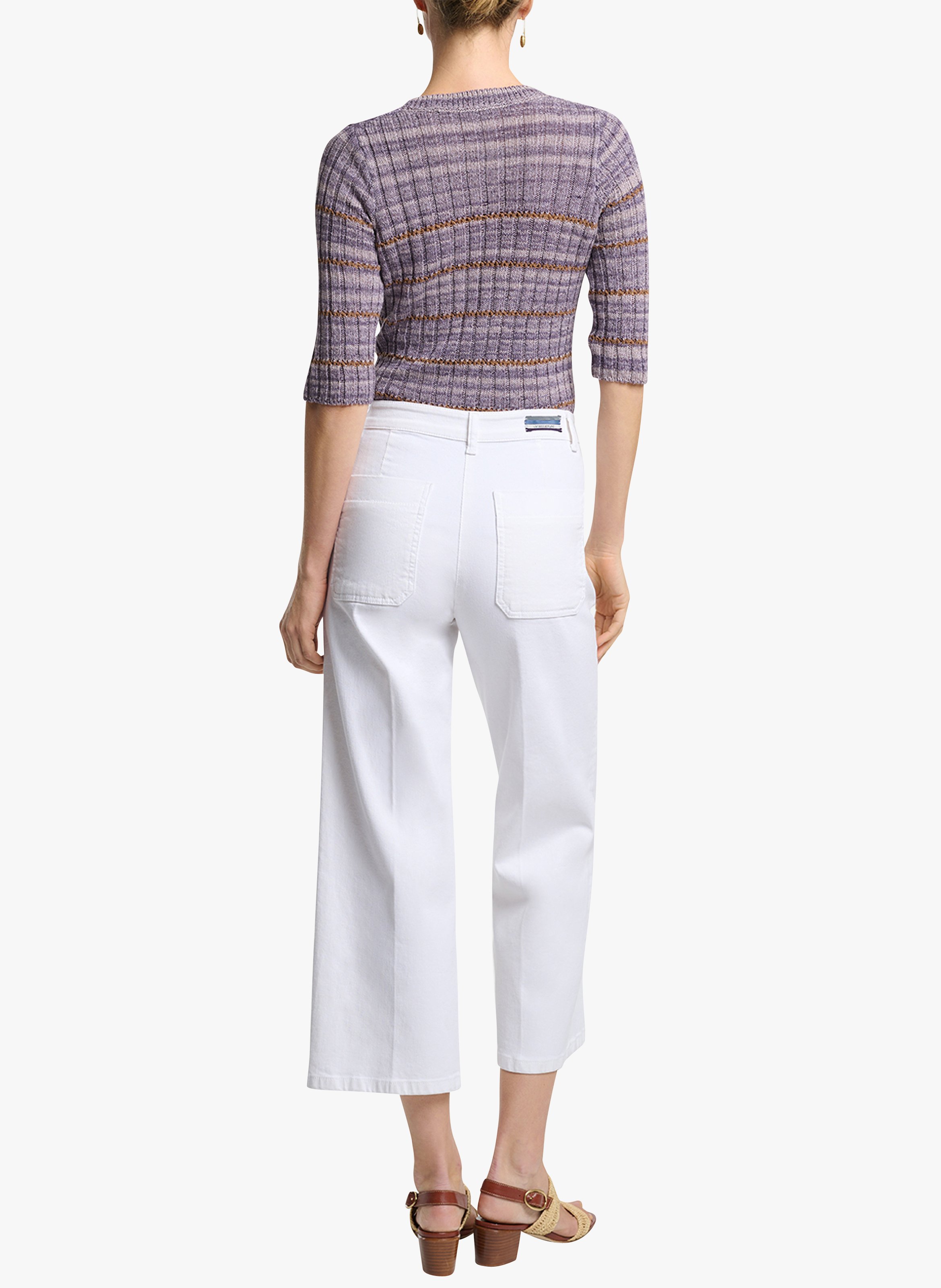 Rechte, katoenen jeans VANESSA BRUNO Wit