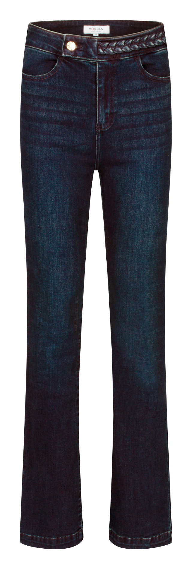 Straight Cut Jeans mit Flechtdekor MORGAN Blau