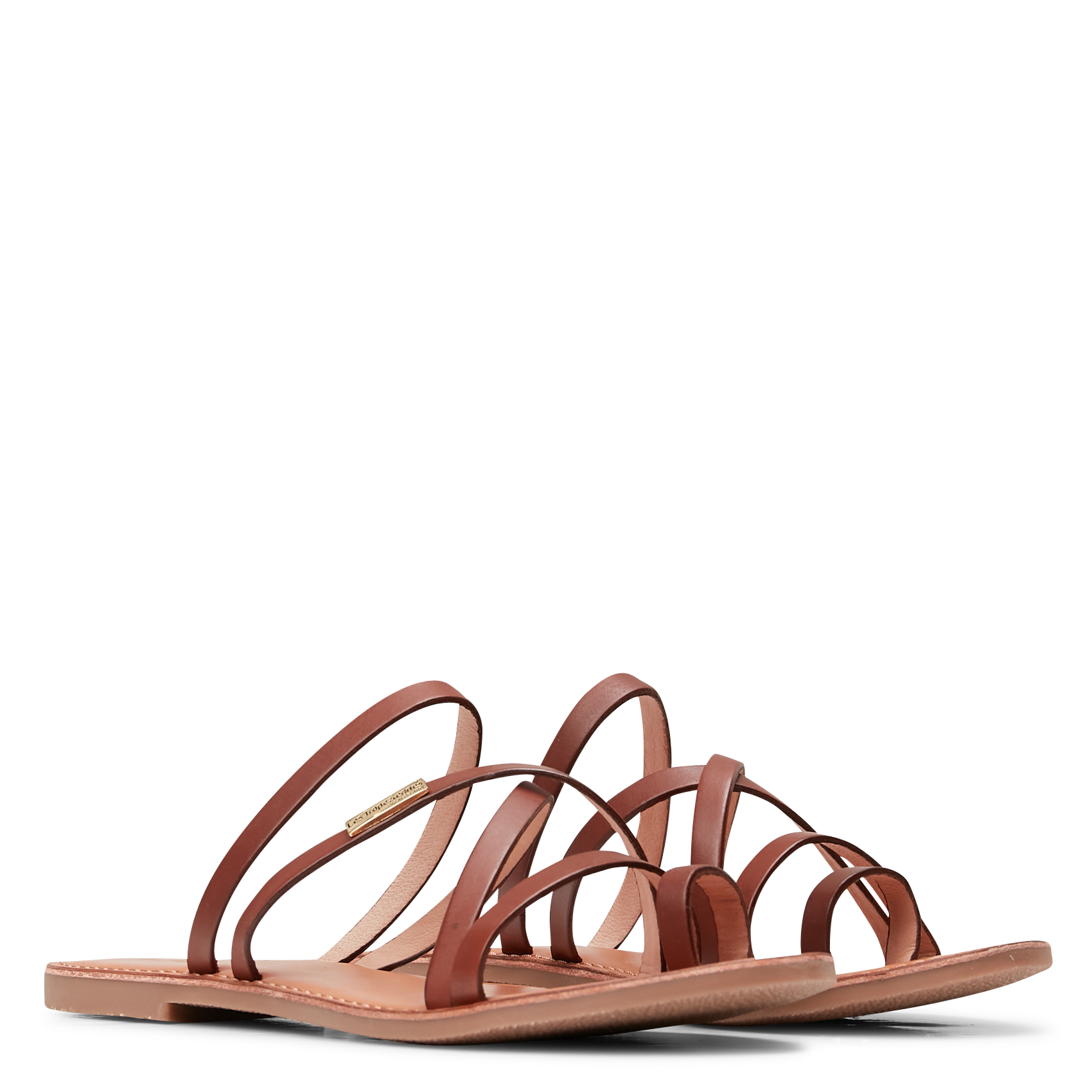 Mules en cuir Hastari Tan Les Tropeziennes Par Femme