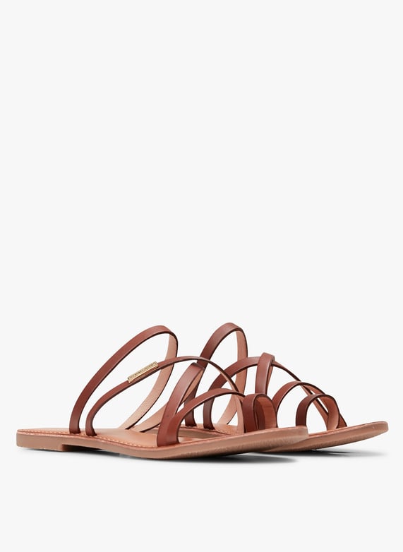 Mules en cuir Hastari Tan Les Tropeziennes Par Femme