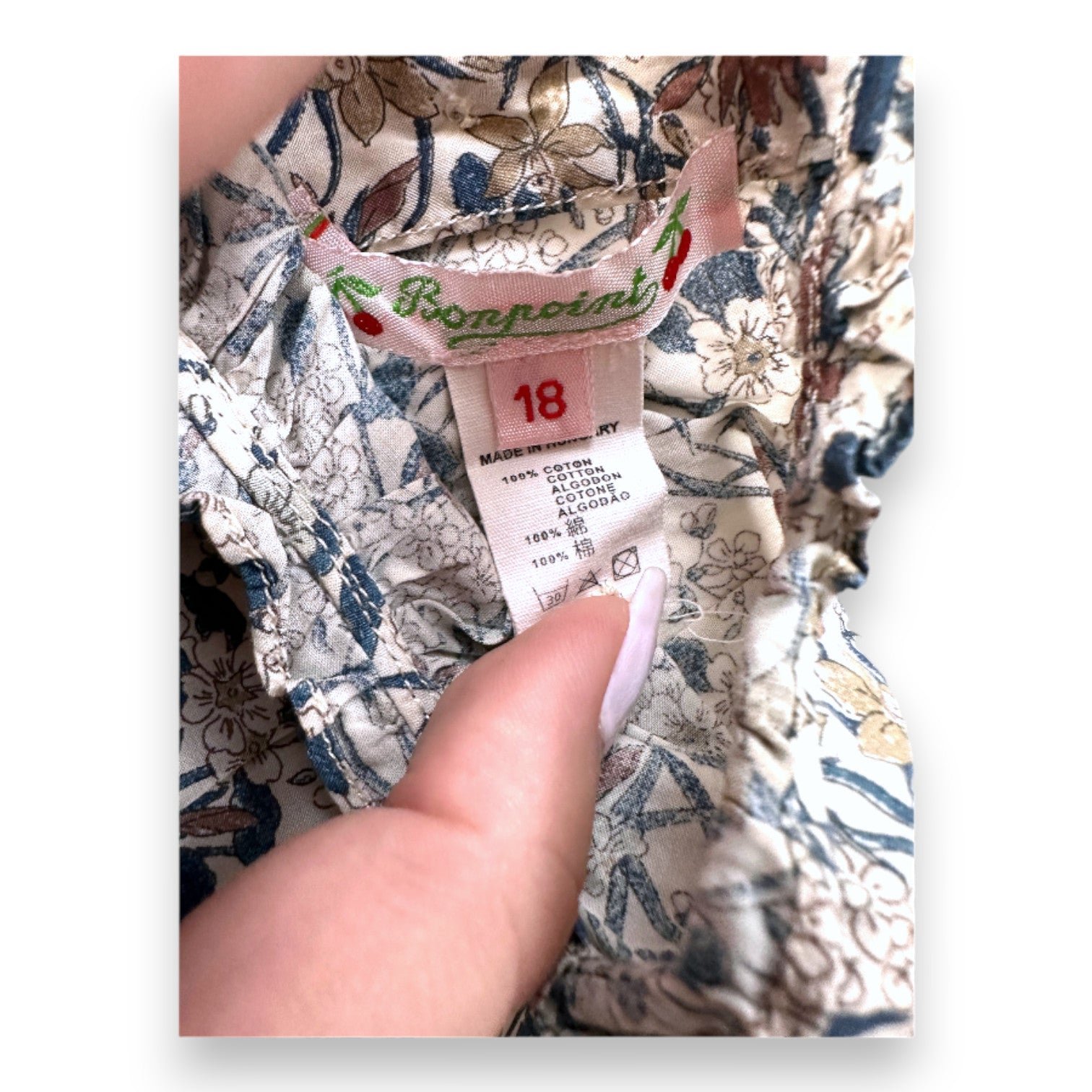 Beige baby blouse - 18 months BONPOINT - Seconde Main Beige