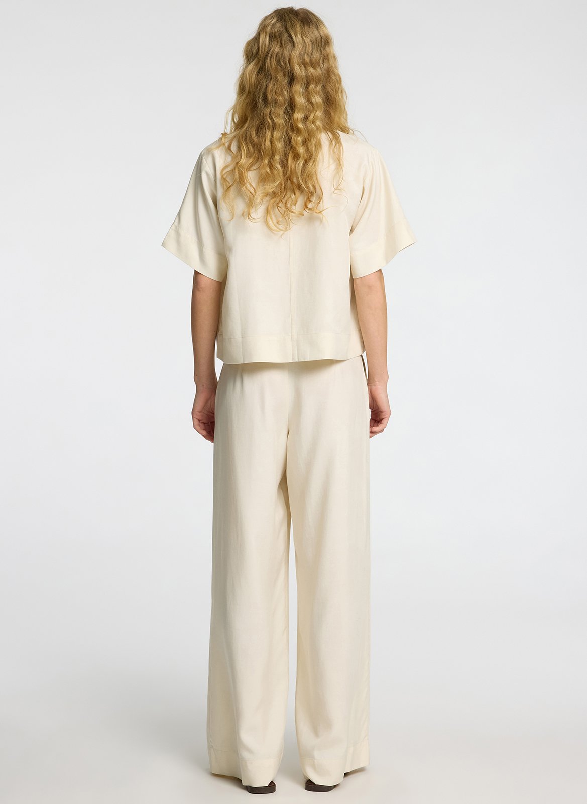 V-neck blouse SELECTED Beige