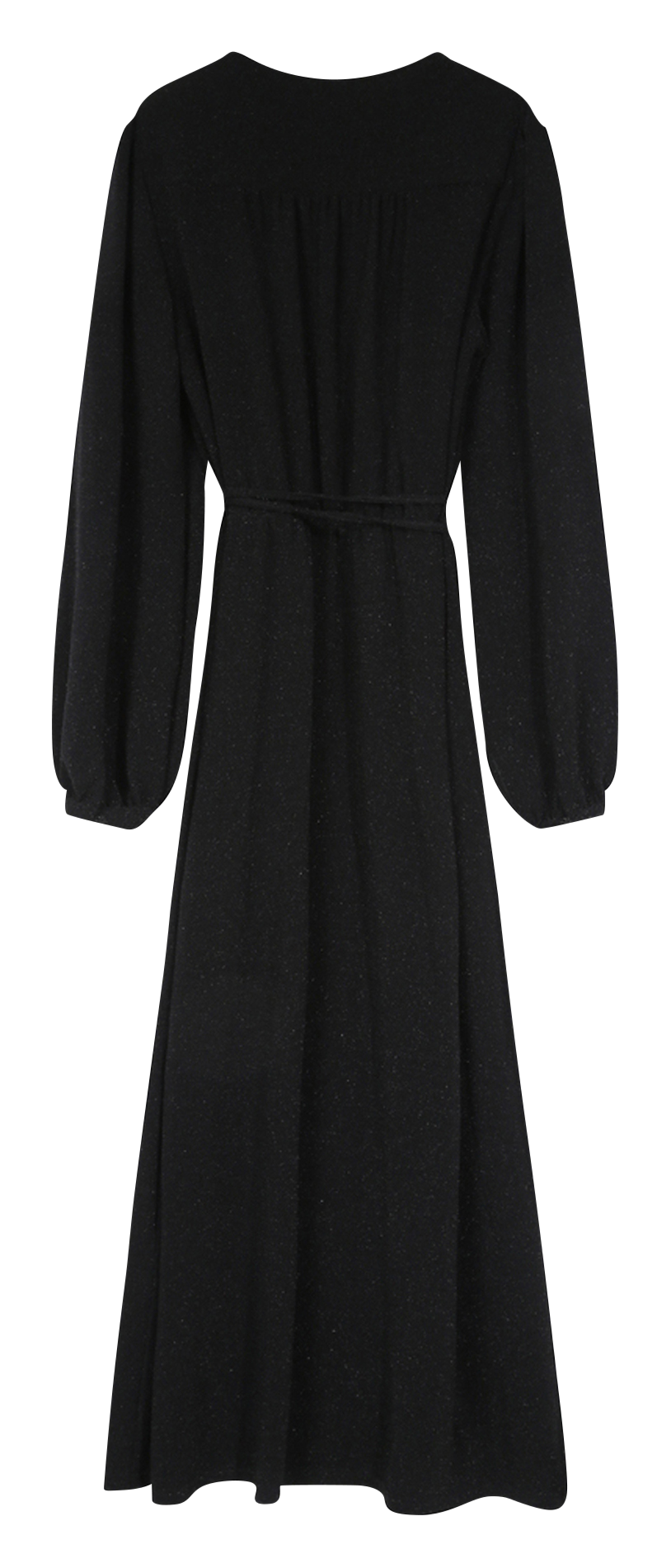 Sequined wrap long dress GRACE ET MILA Black