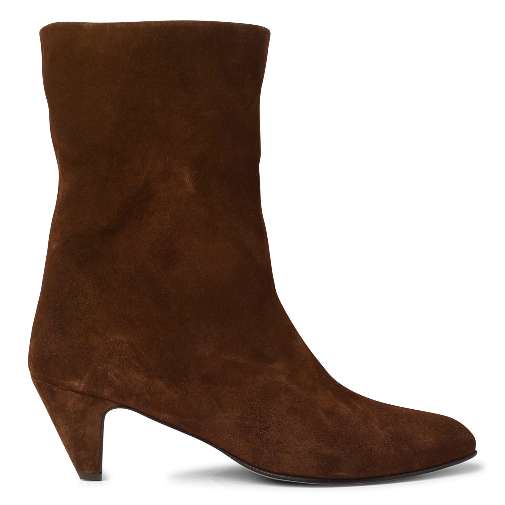 Heeled velvet mid-calf boots ANONYMOUS COPENHAGEN