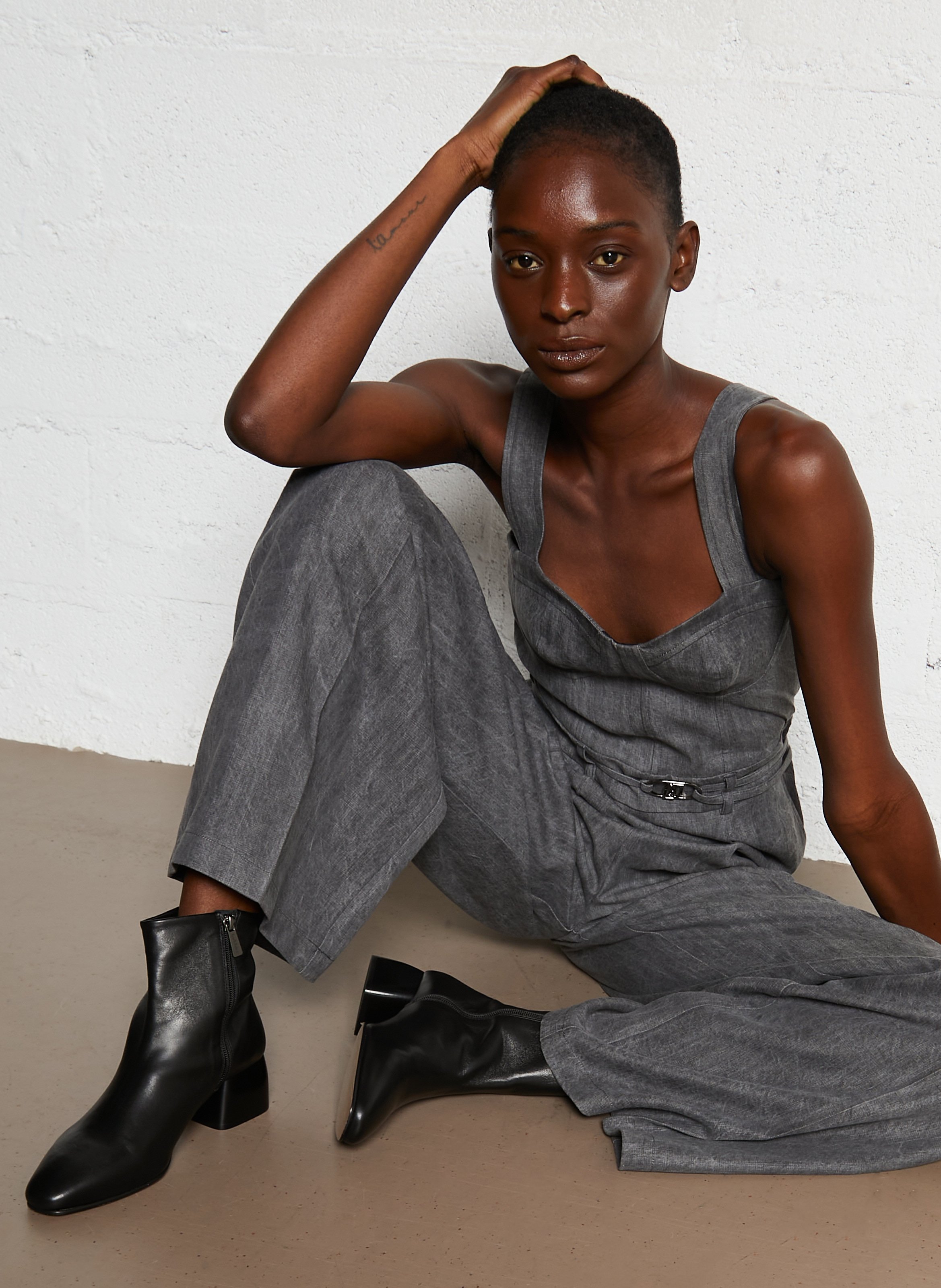 Bottines en cuir BOBBIES Noir