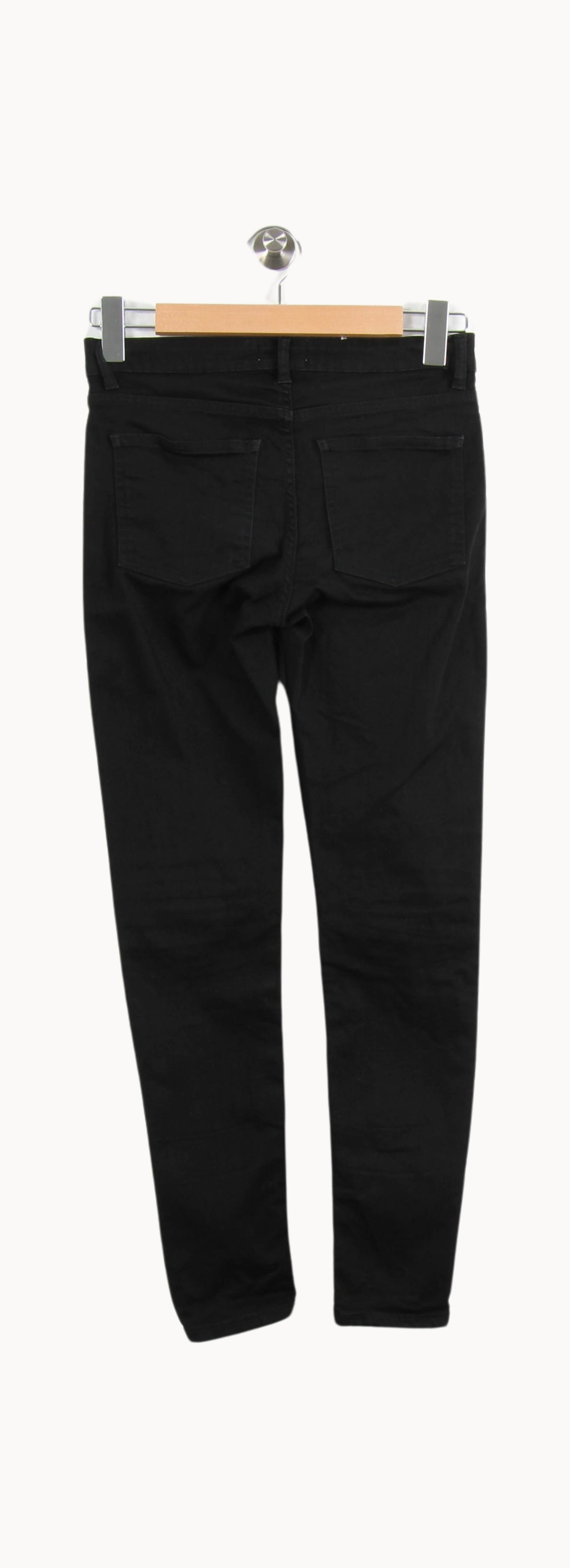 Cropped slim jeans with studs ACNE STUDIOS - Seconde Main Black
