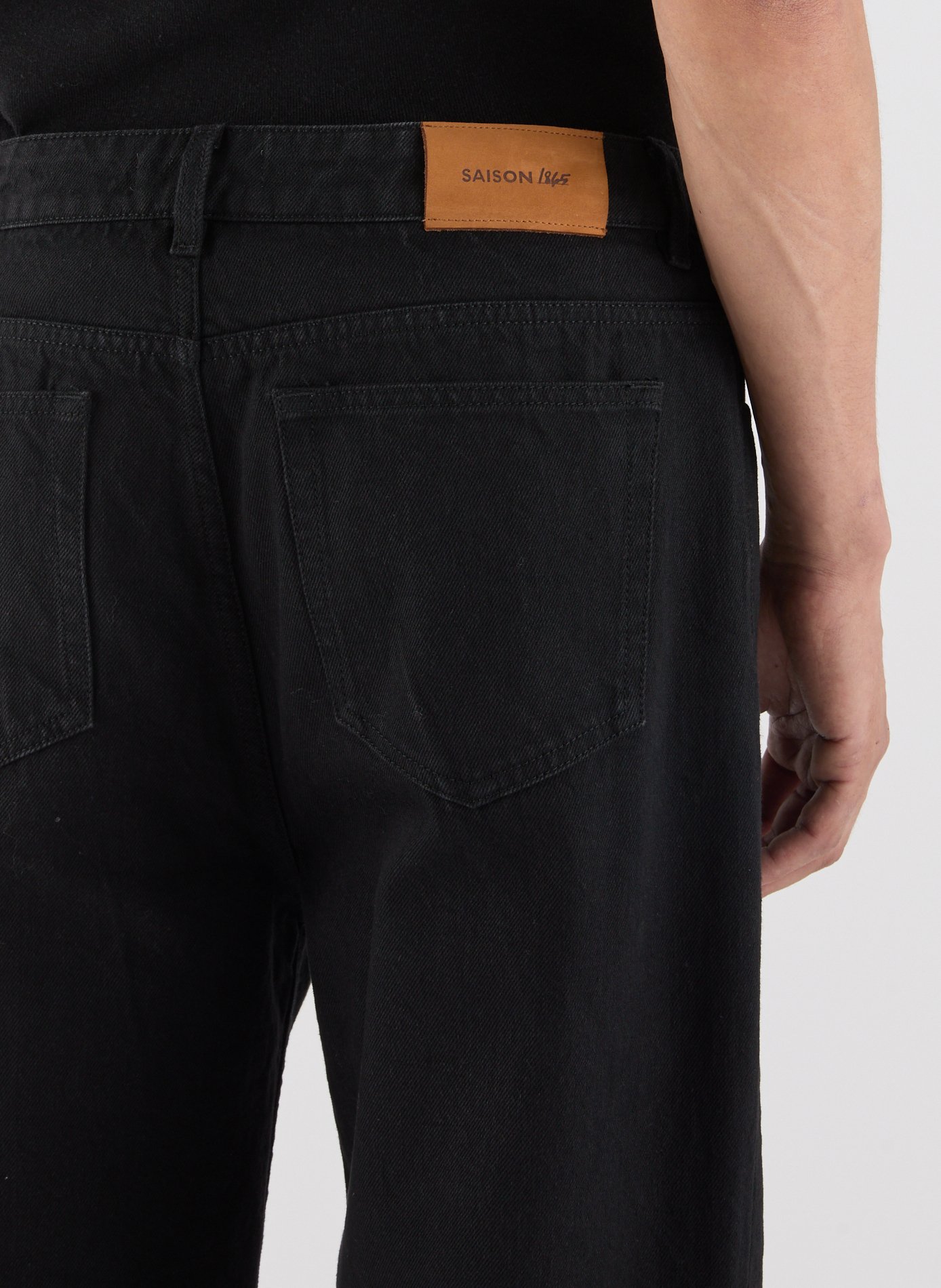Dillon overdyed straight jeans SAISON 1865 Black