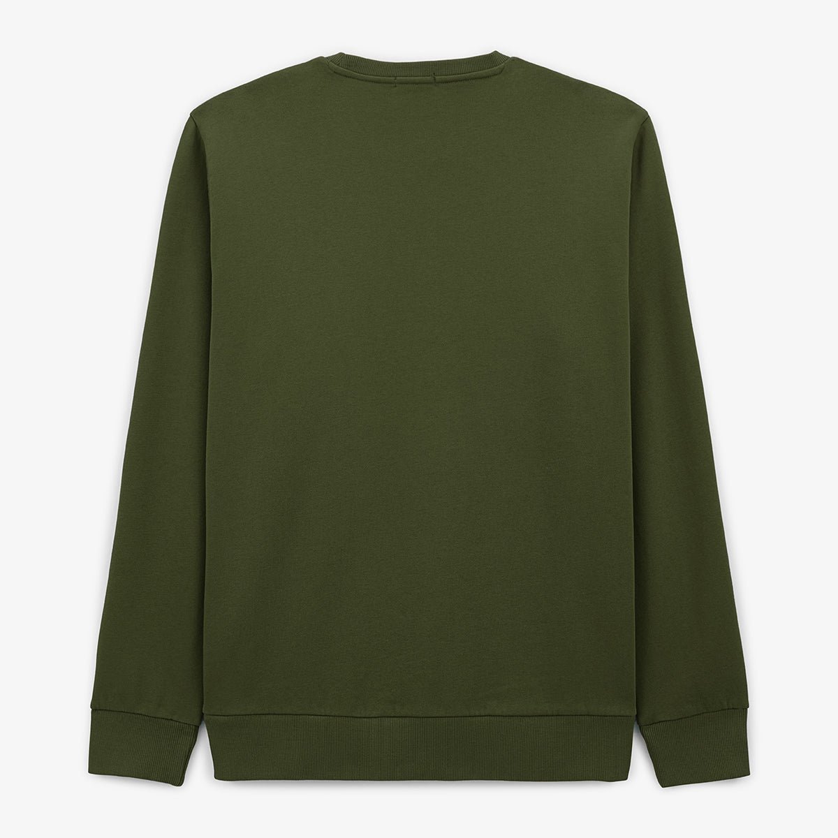 Plain round neck sweatshirt SERGE BLANCO Green
