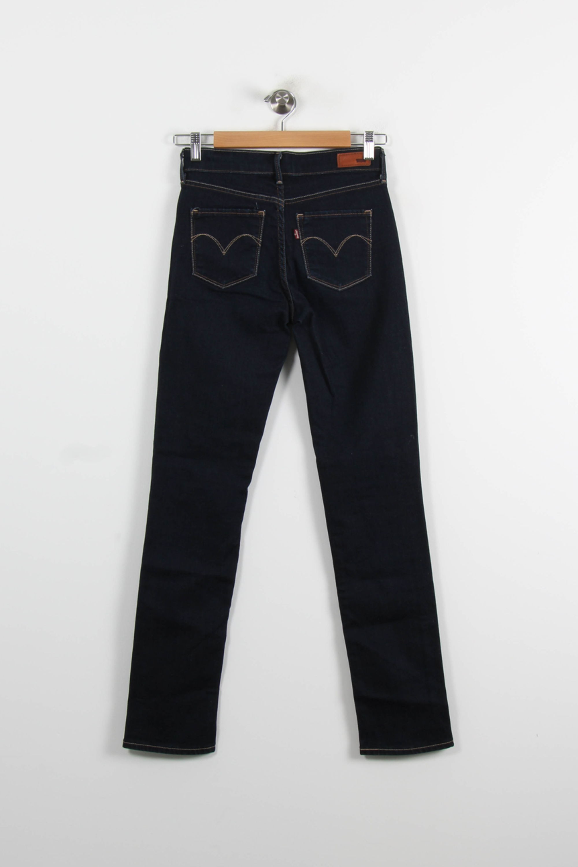 Cropped slim jeans with studs LEVI'S - Seconde main Blue