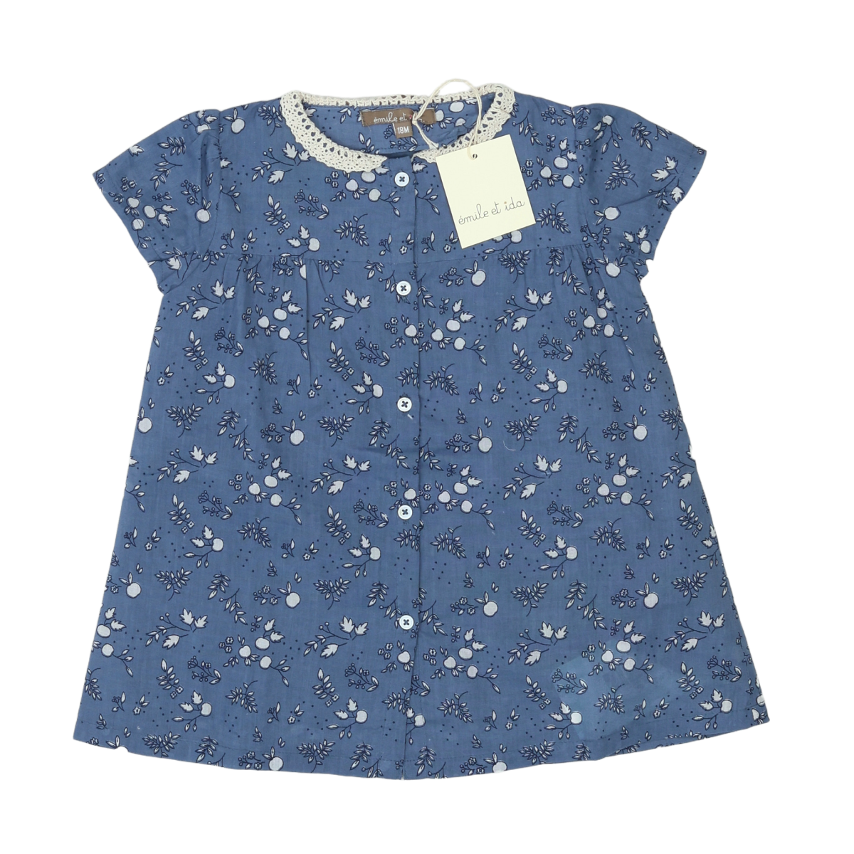 Blue baby dress - 18 months EMILE ET IDA - SECONDE MAIN Blue