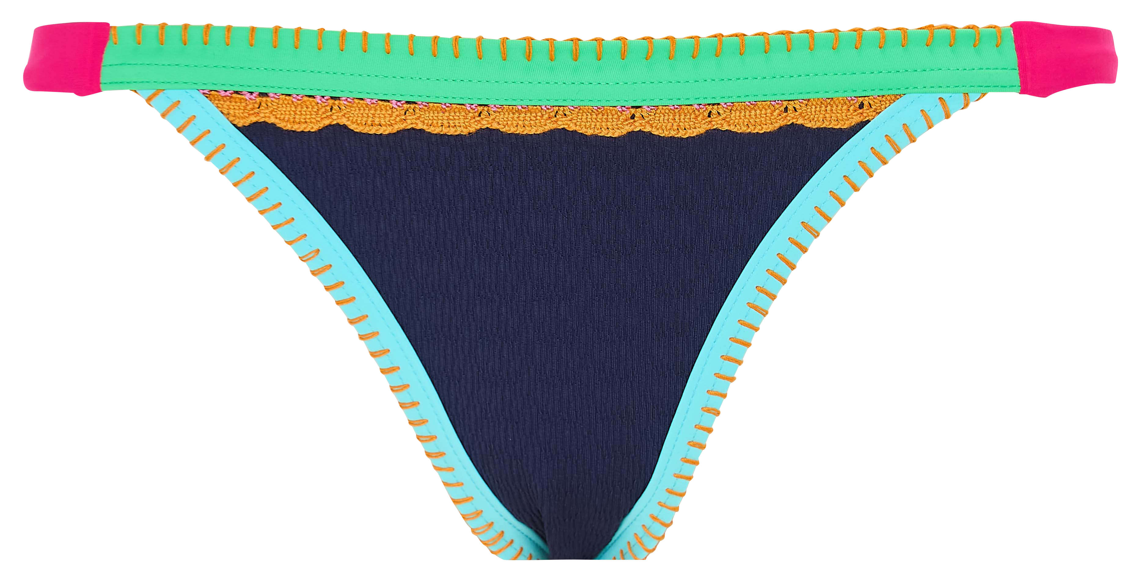 Culotte de maillot de bain texturée BANANA MOON Bleu