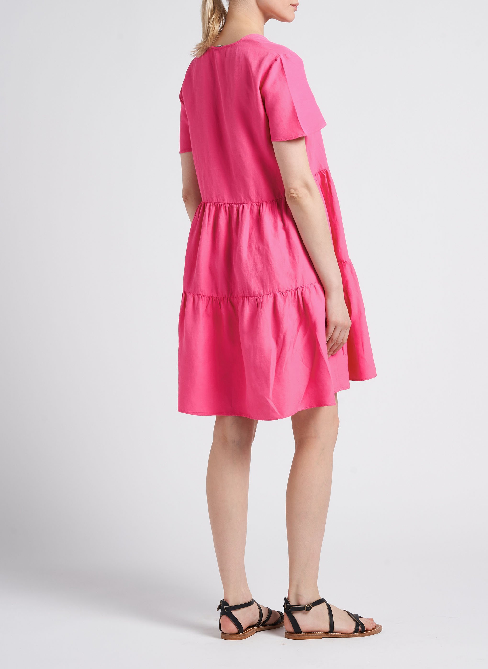 Robe col V ample PENNYBLACK Rose