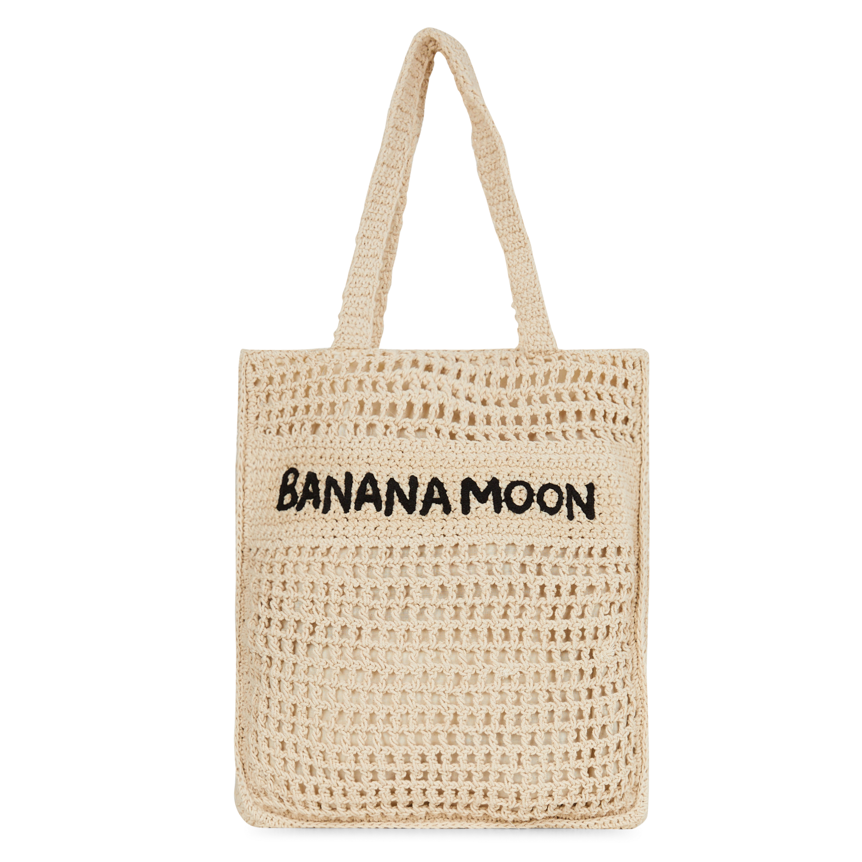 Sac tressé en coton BANANA MOON Beige