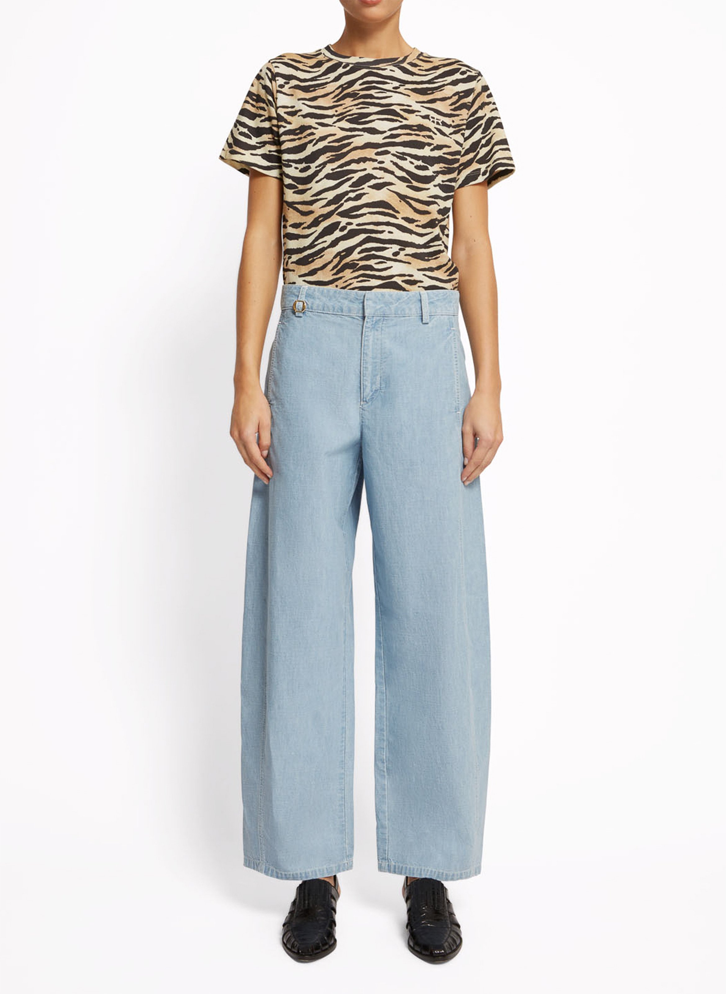 Tee-shirt col rond en coton ROSEANNA Vert