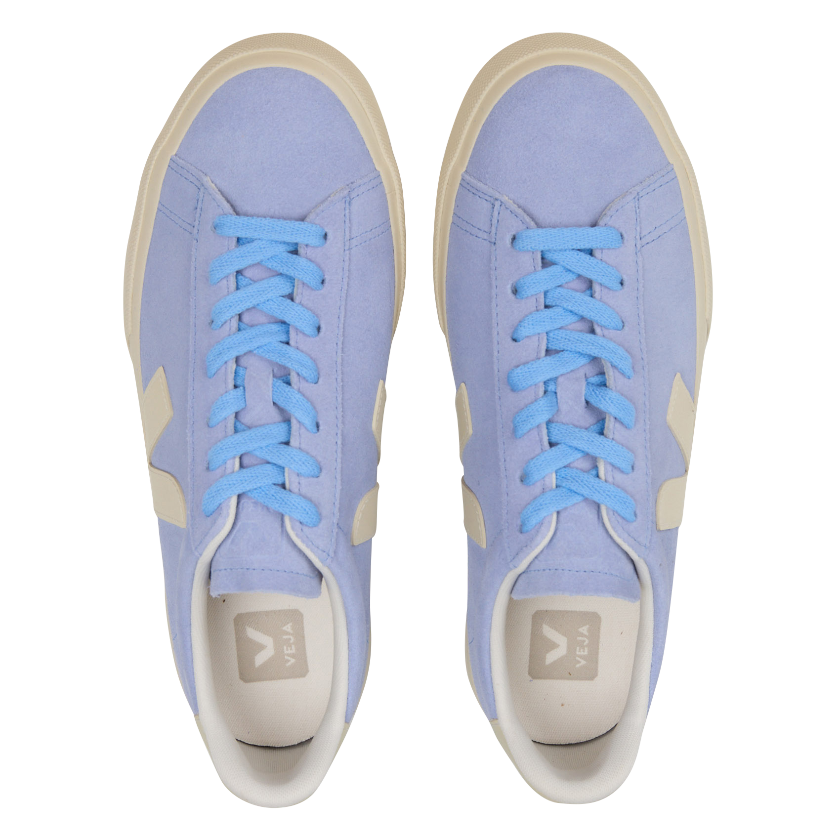 Baskets basses en cuir Bleu