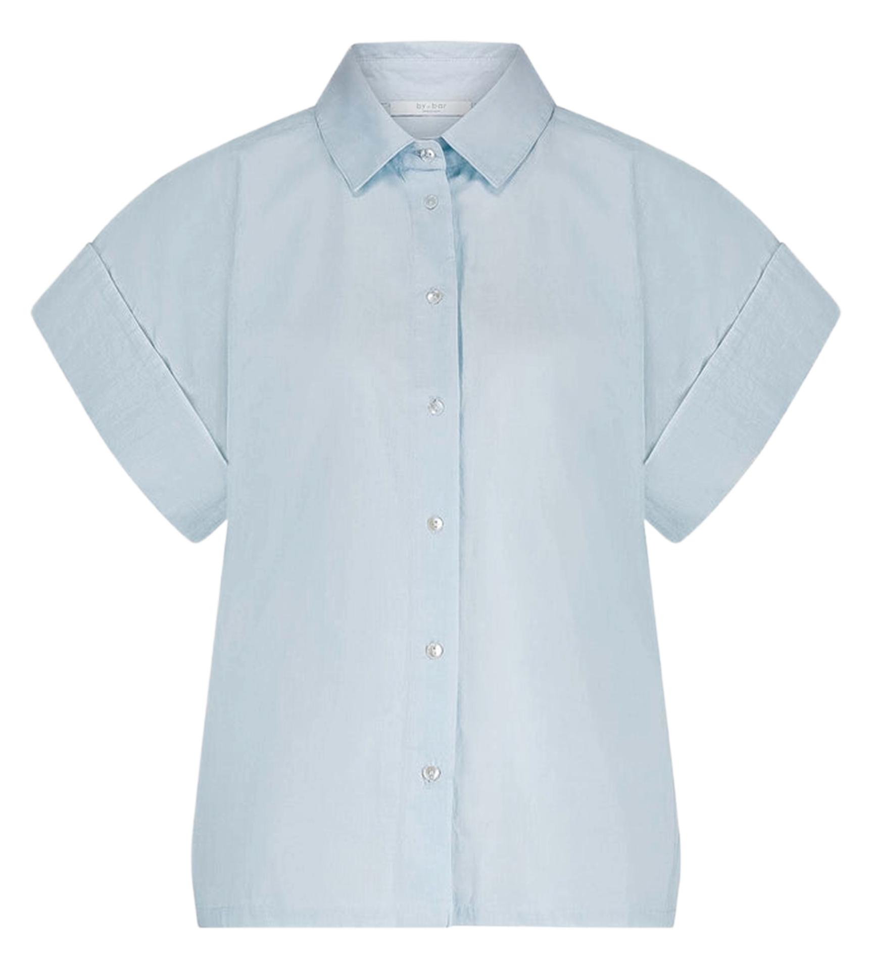 Chemise droite col classique en coton BY BAR Bleu