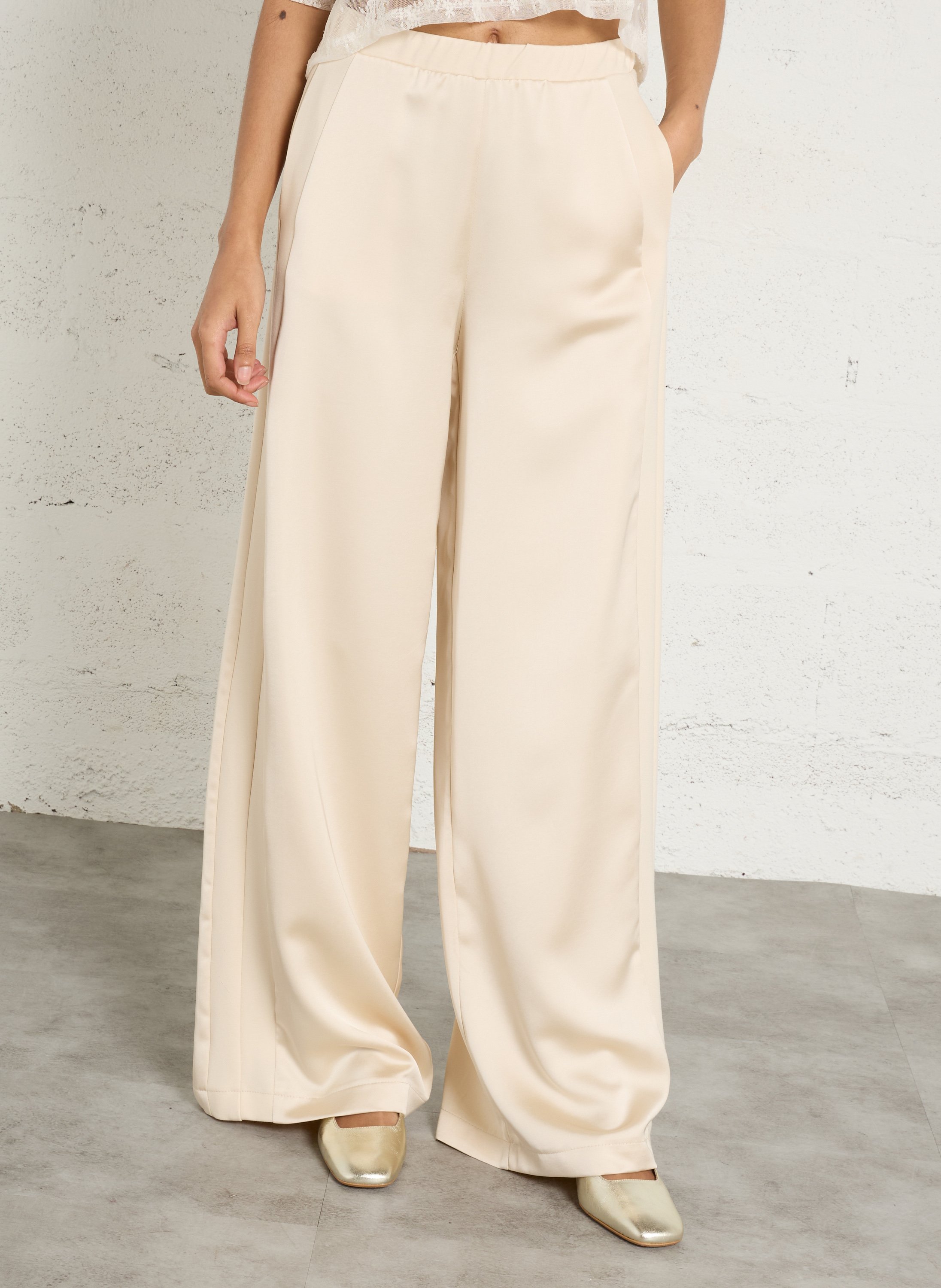 Pantalon large IMPERIAL Beige