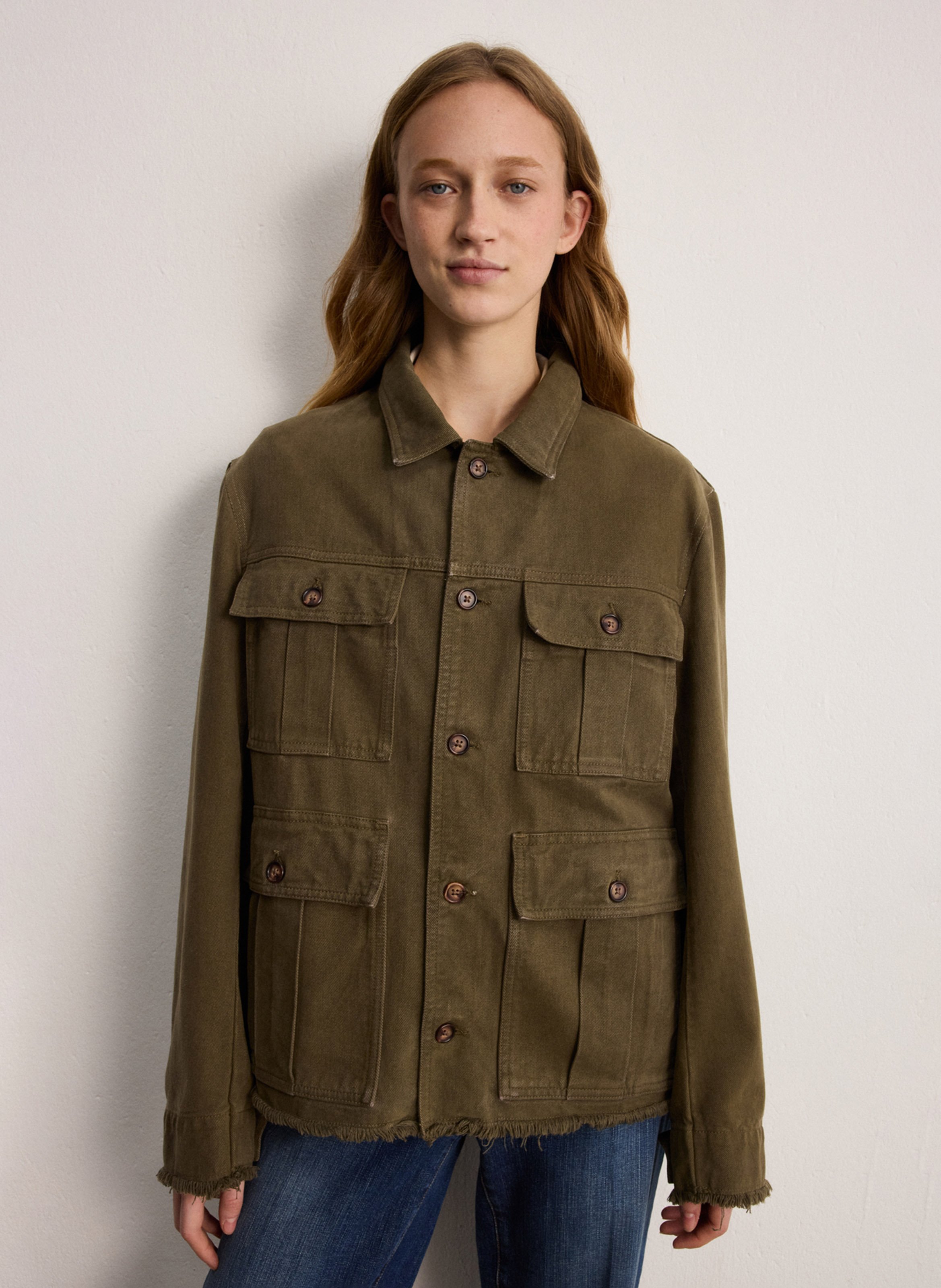 Blouson mit klassischem Kragen PABLO Khaki