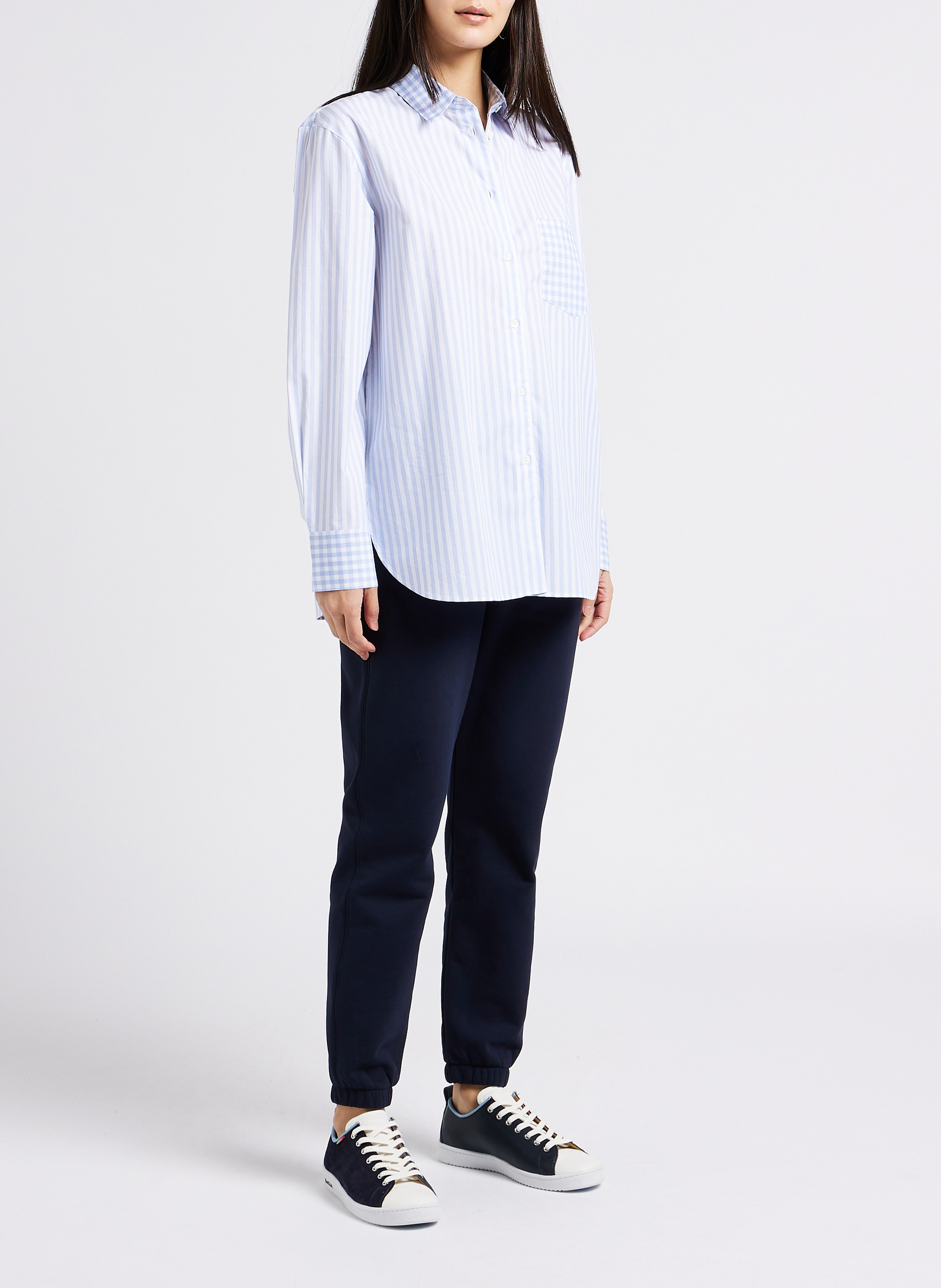 Jogginghose aus Bio-Baumwolle mit hohem Bund PAUL SMITH Blau