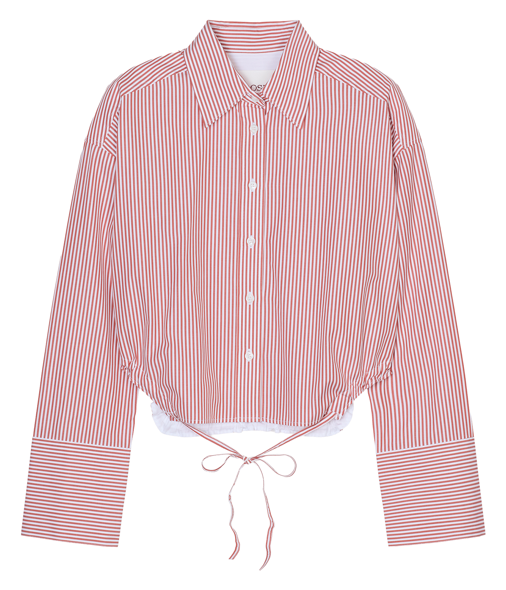 Chemise droite en coton CLOSED Rouge