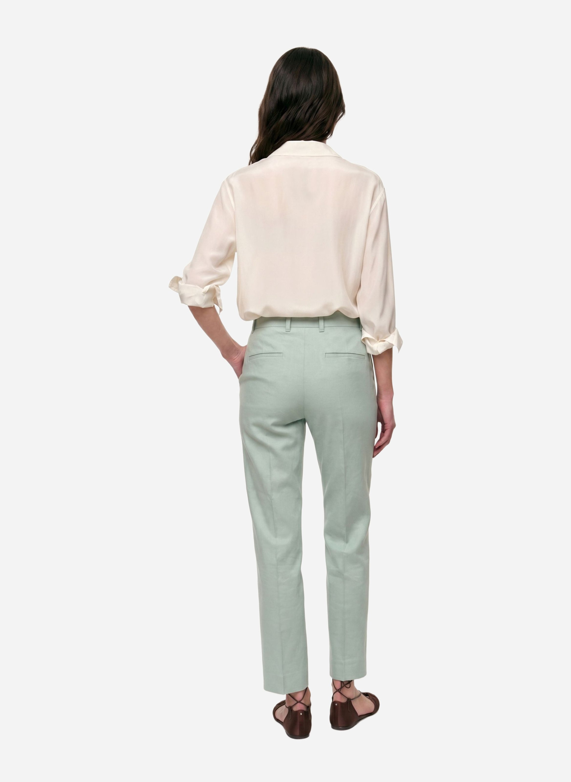 Pantalon tailleur droit uni VANESSA BRUNO Bleu