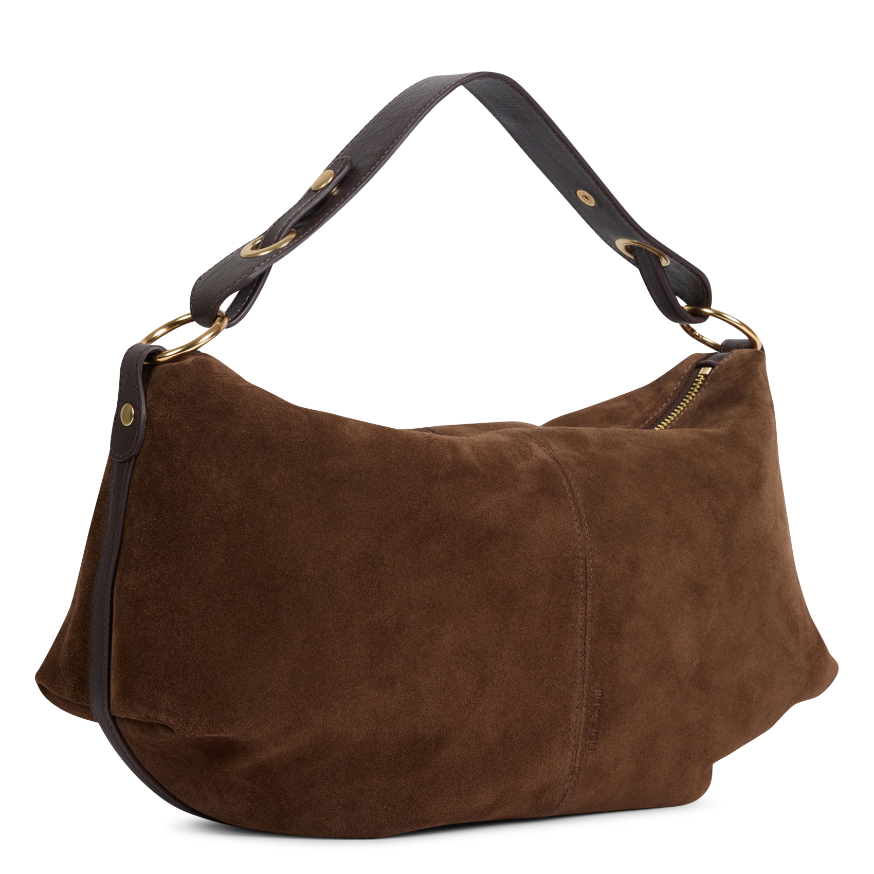 Schultertasche aus Leder NAT & NIN Braun