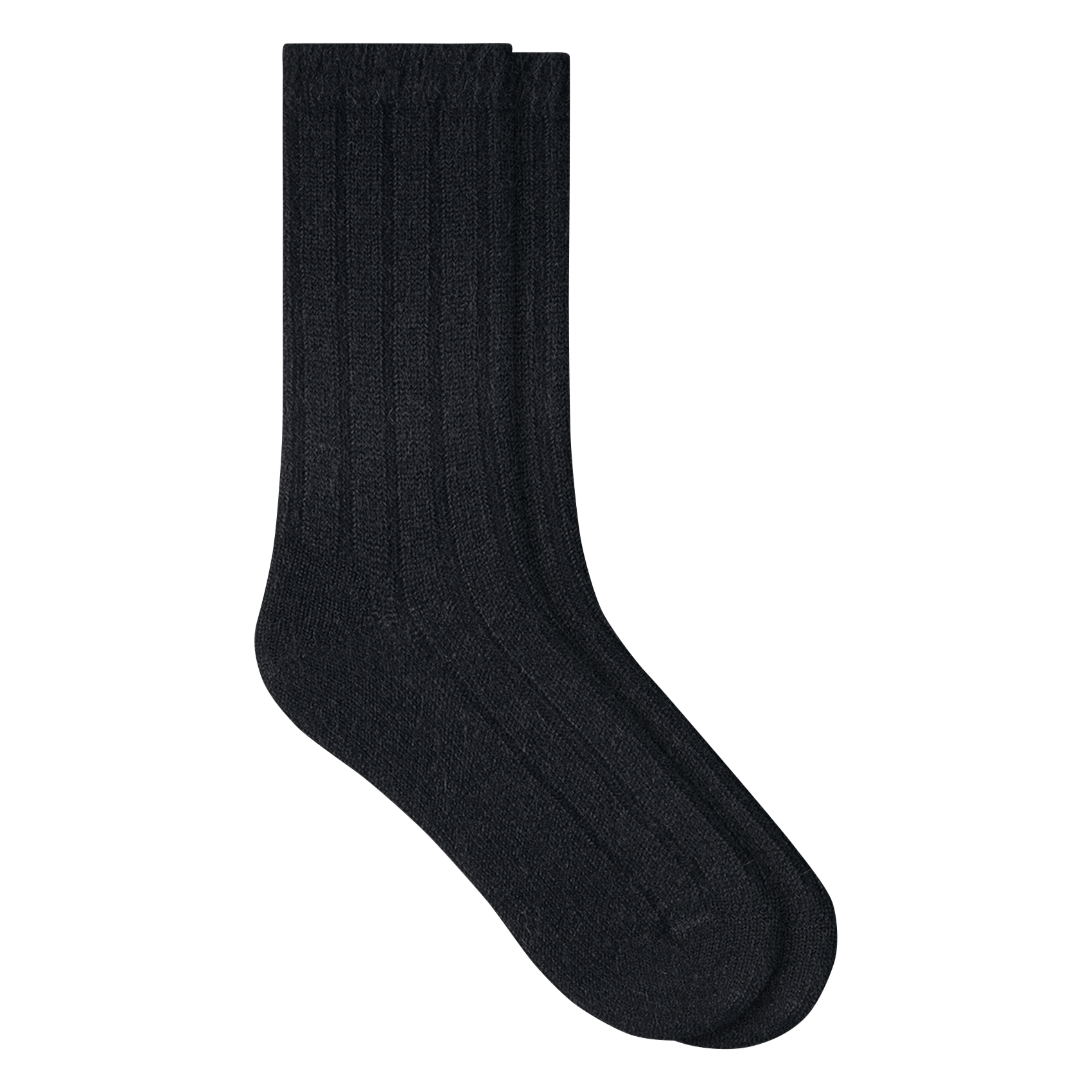 Ribbed mid-calf socks BLEUFORET Black