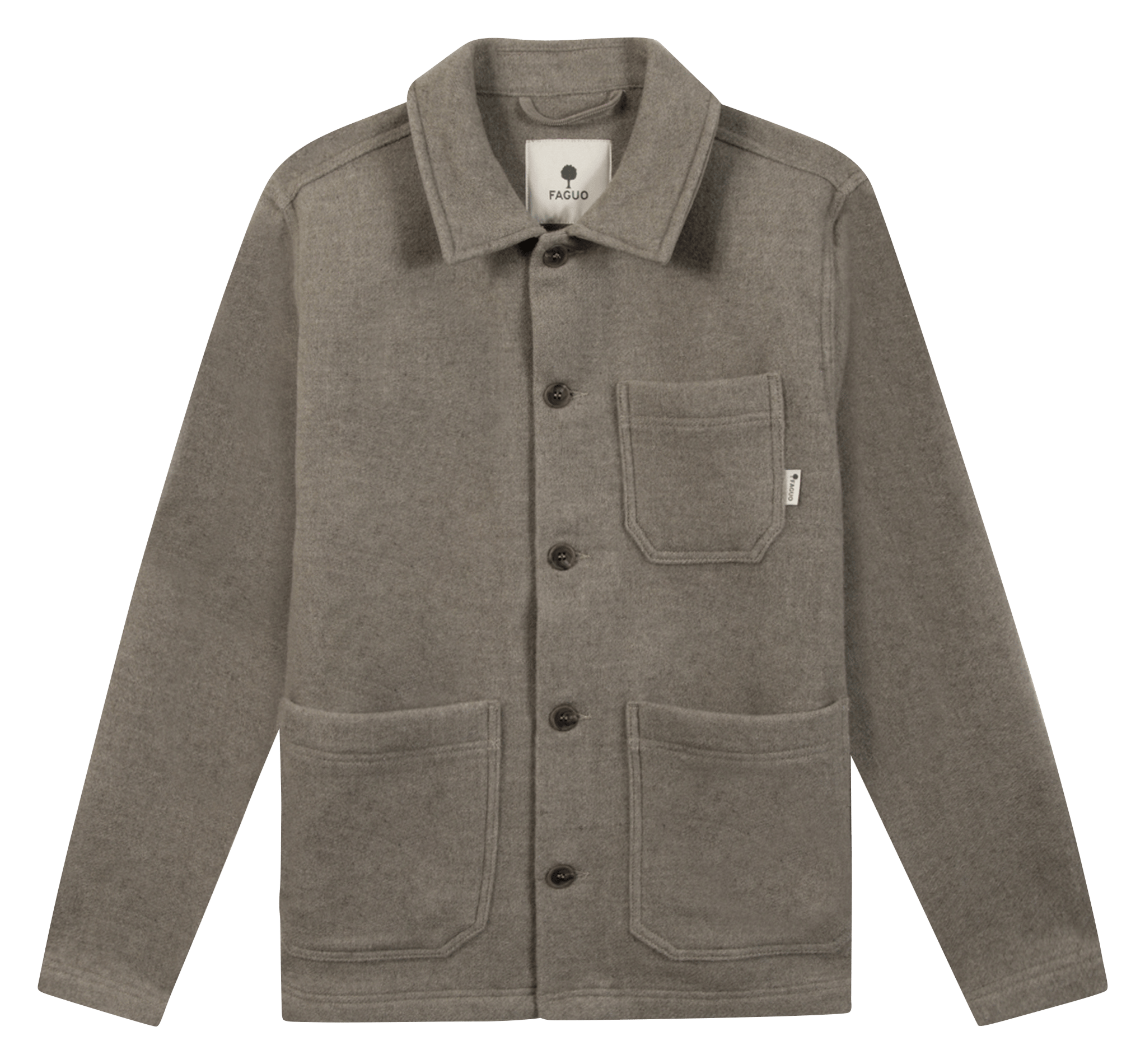 Classic-collar wool-blend jacket FAGUO