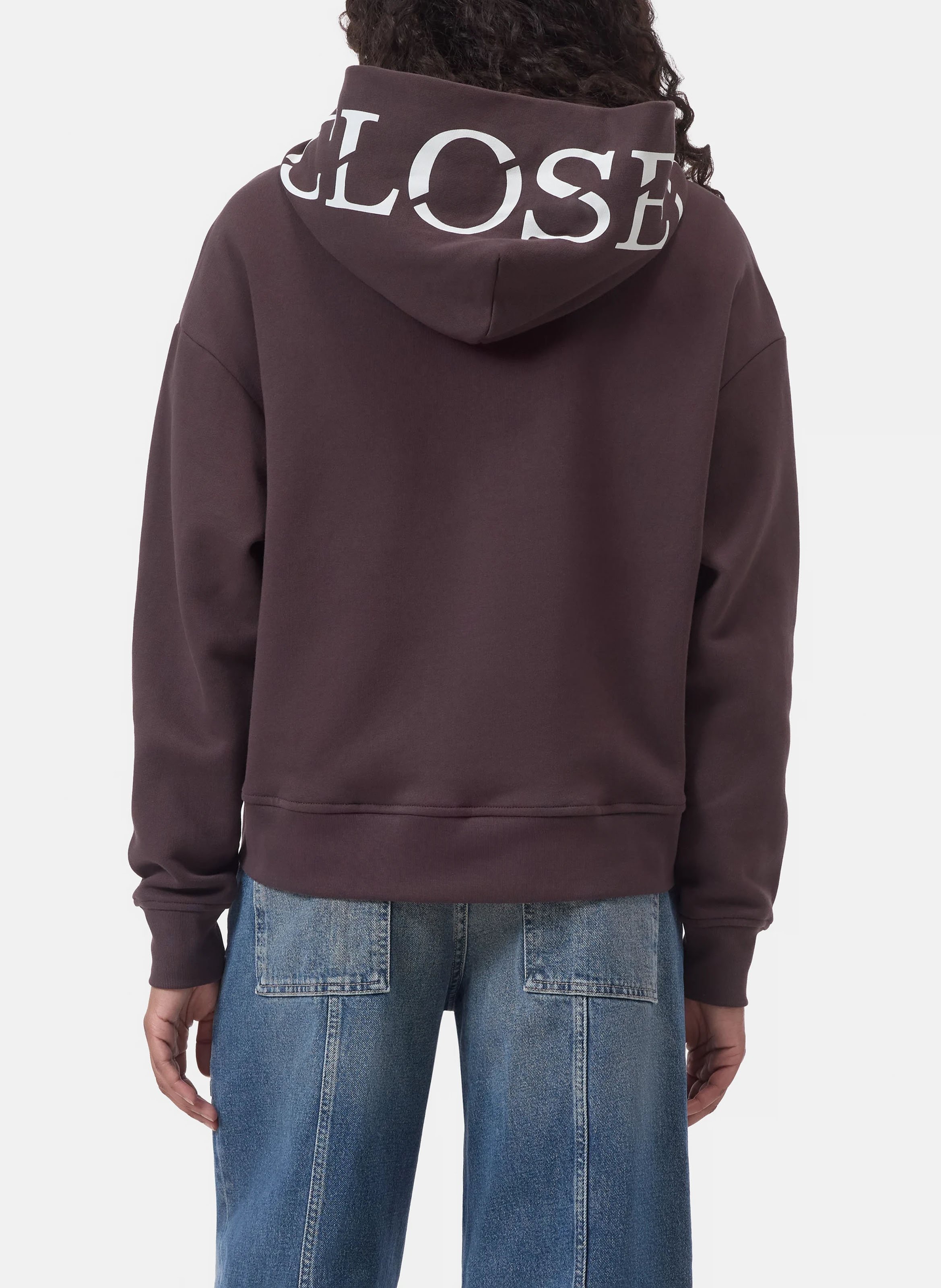 Oversized sweater van biologisch katoen CLOSED Bruin