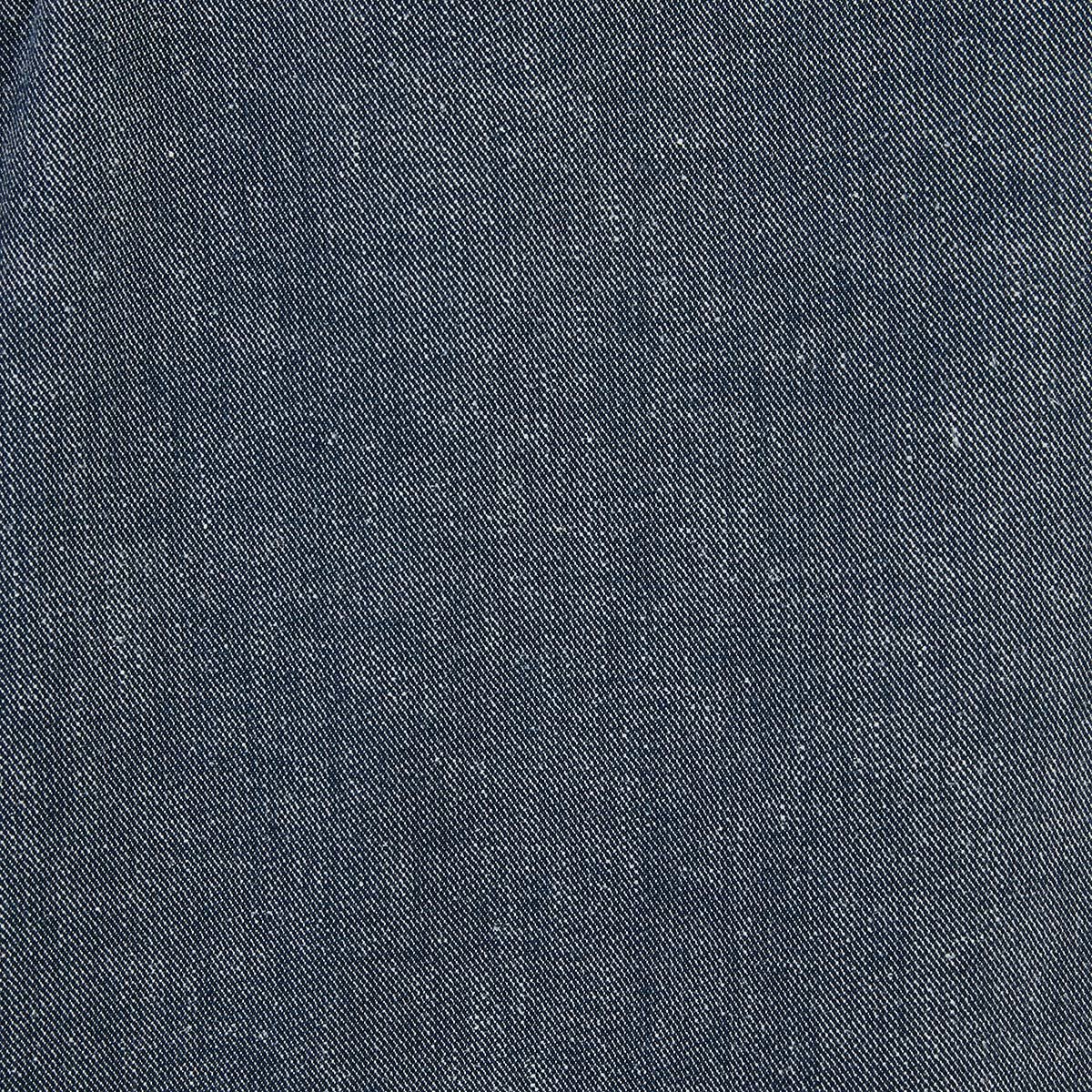 Pantalon en coton et lin taille élastiquée SERGE BLANCO Bleu