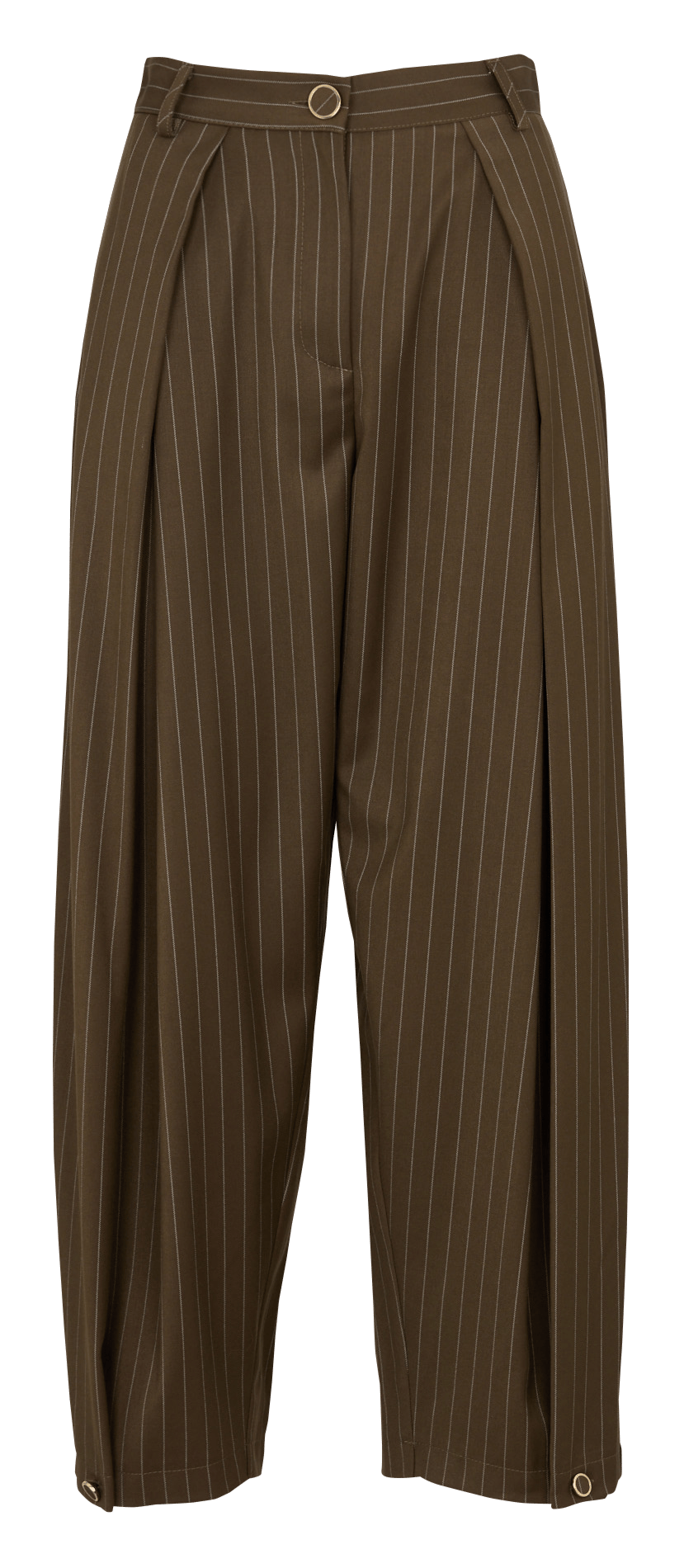 Striped wide-leg pants IMPERIAL Green