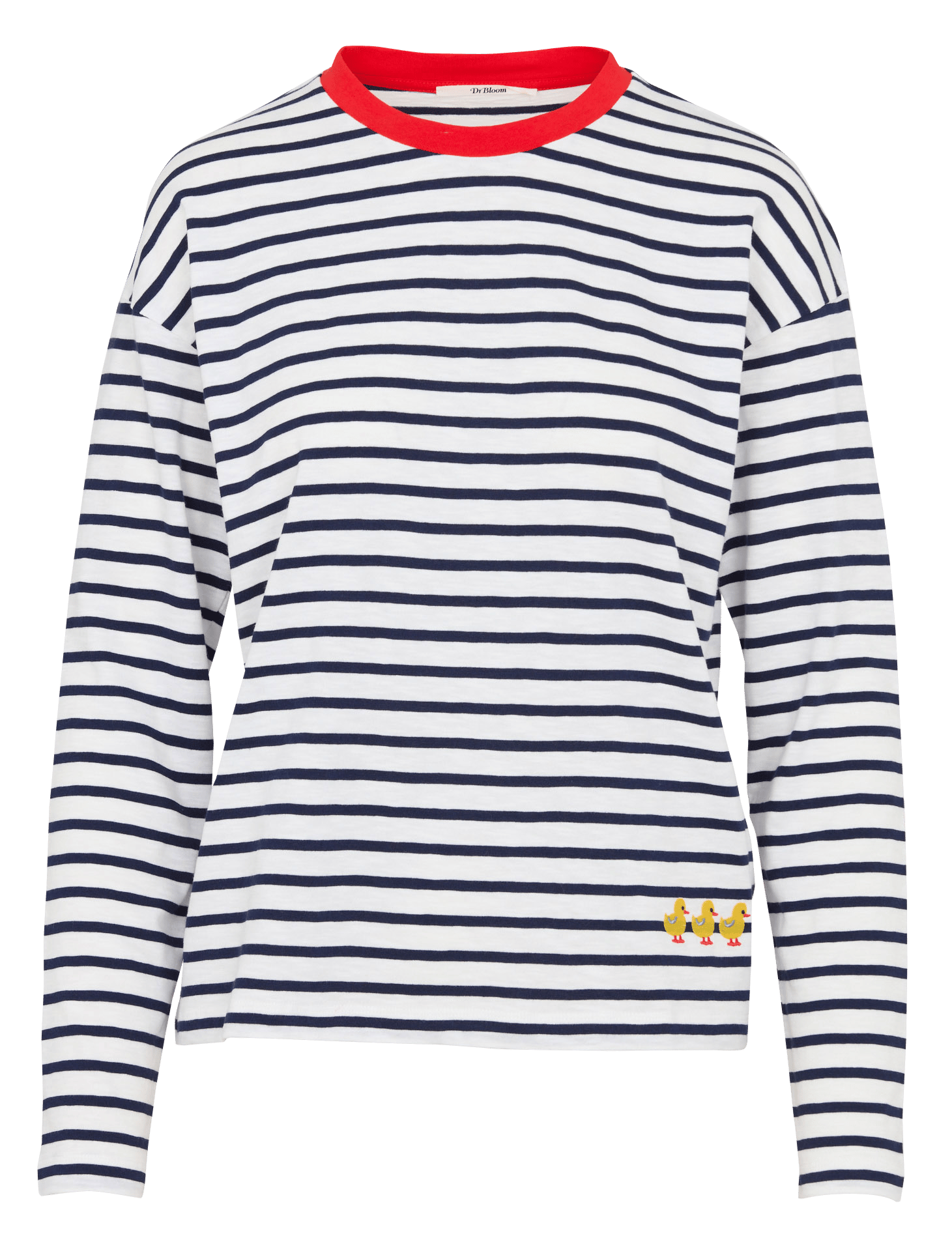 T-shirt à rayures en coton DR BLOOM Rouge