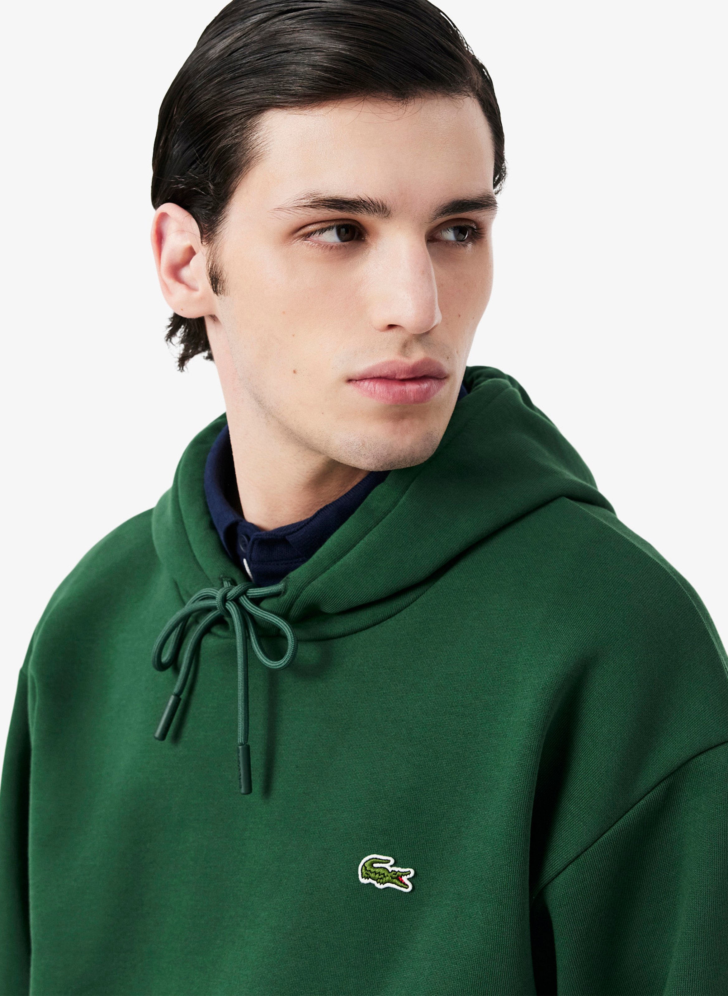 Cotton-blend hoodie LACOSTE Green