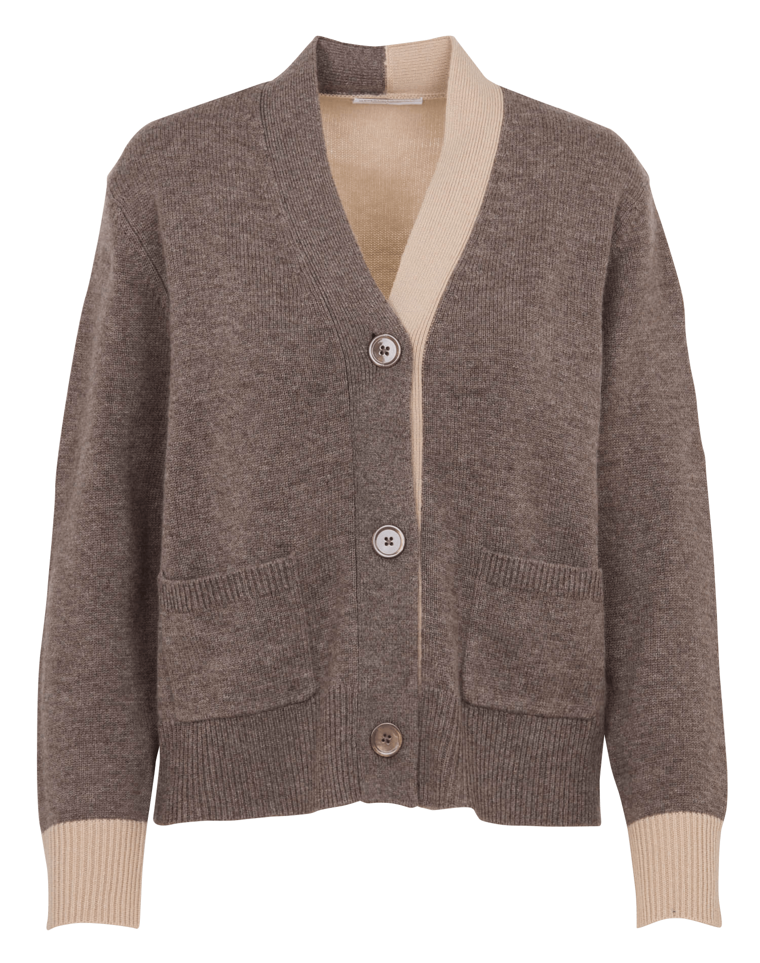 Straight wool and cashmere cardigan MAJESTIC FILATURES Multicolored