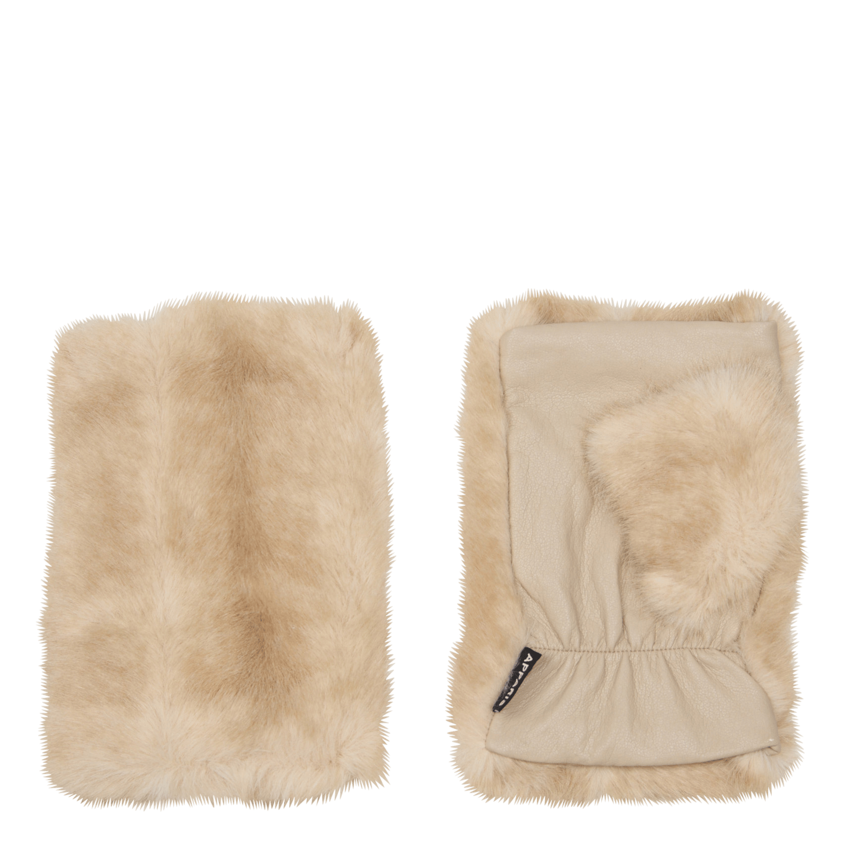 Faux fur mittens APPARIS Beige