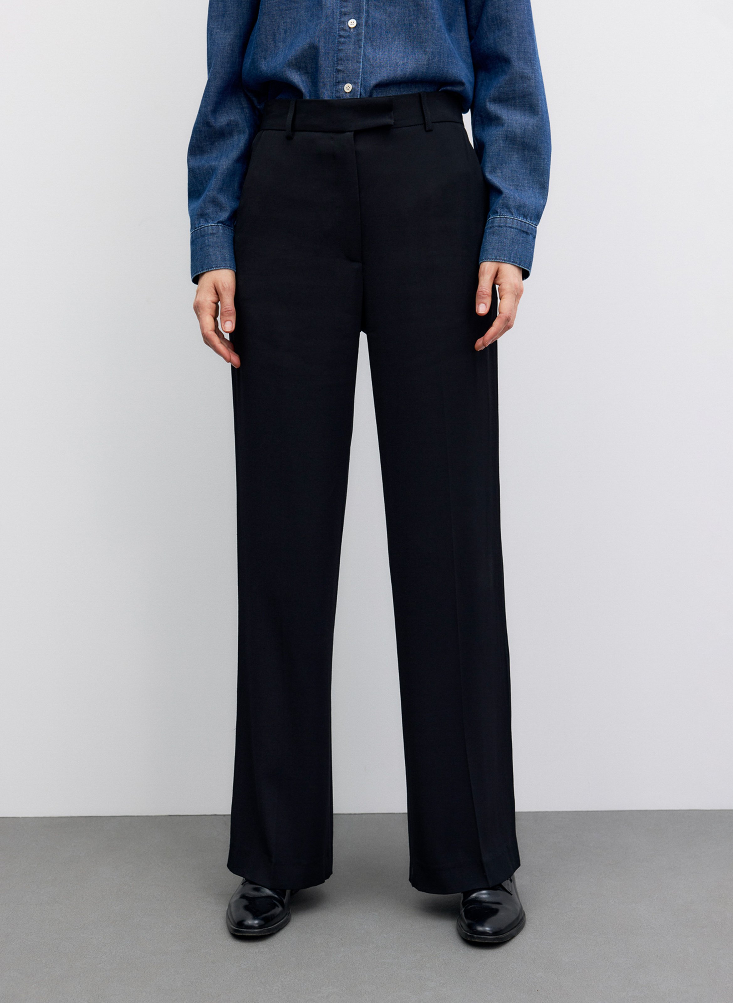 Pantalon tailleur droit uni GERARD DAREL Noir